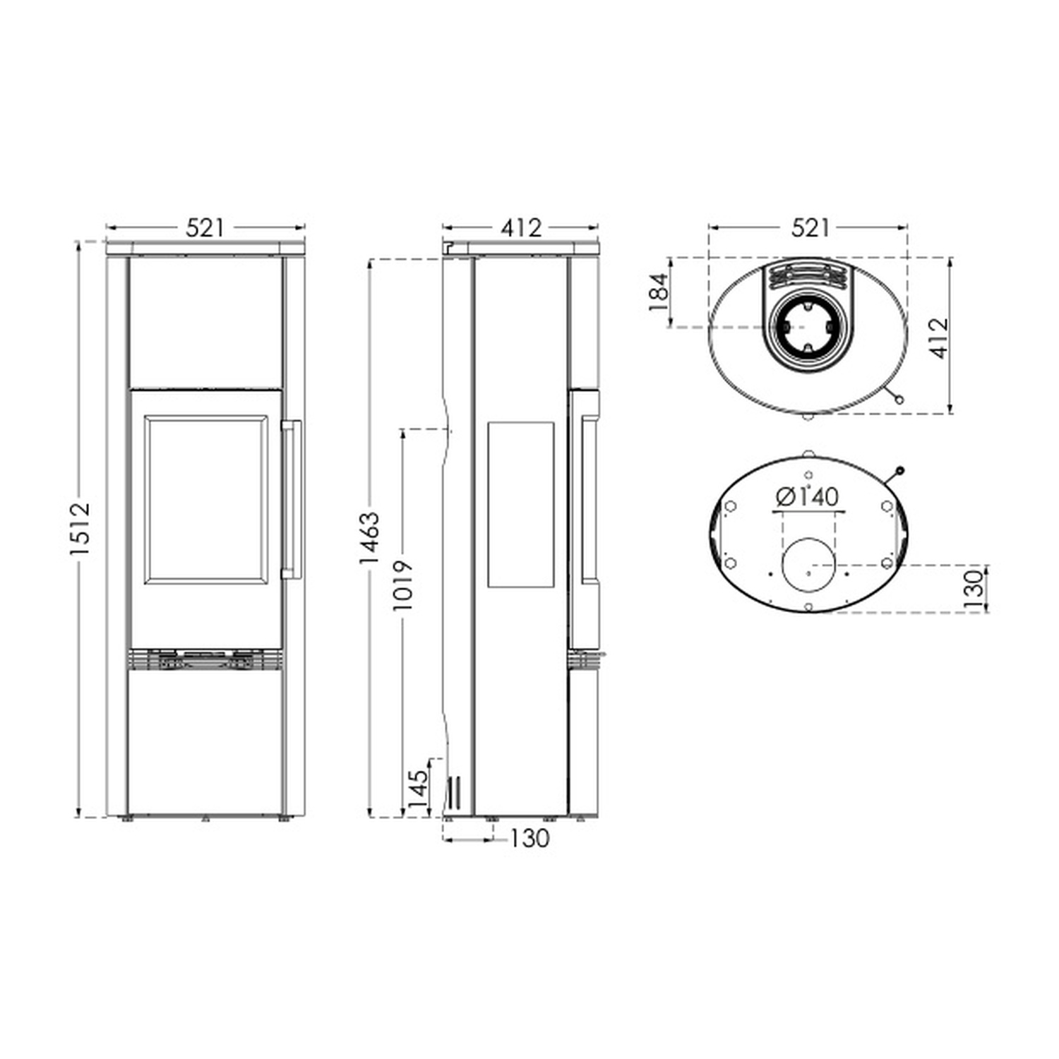 TermaTech TT23RHT Kaminofen
