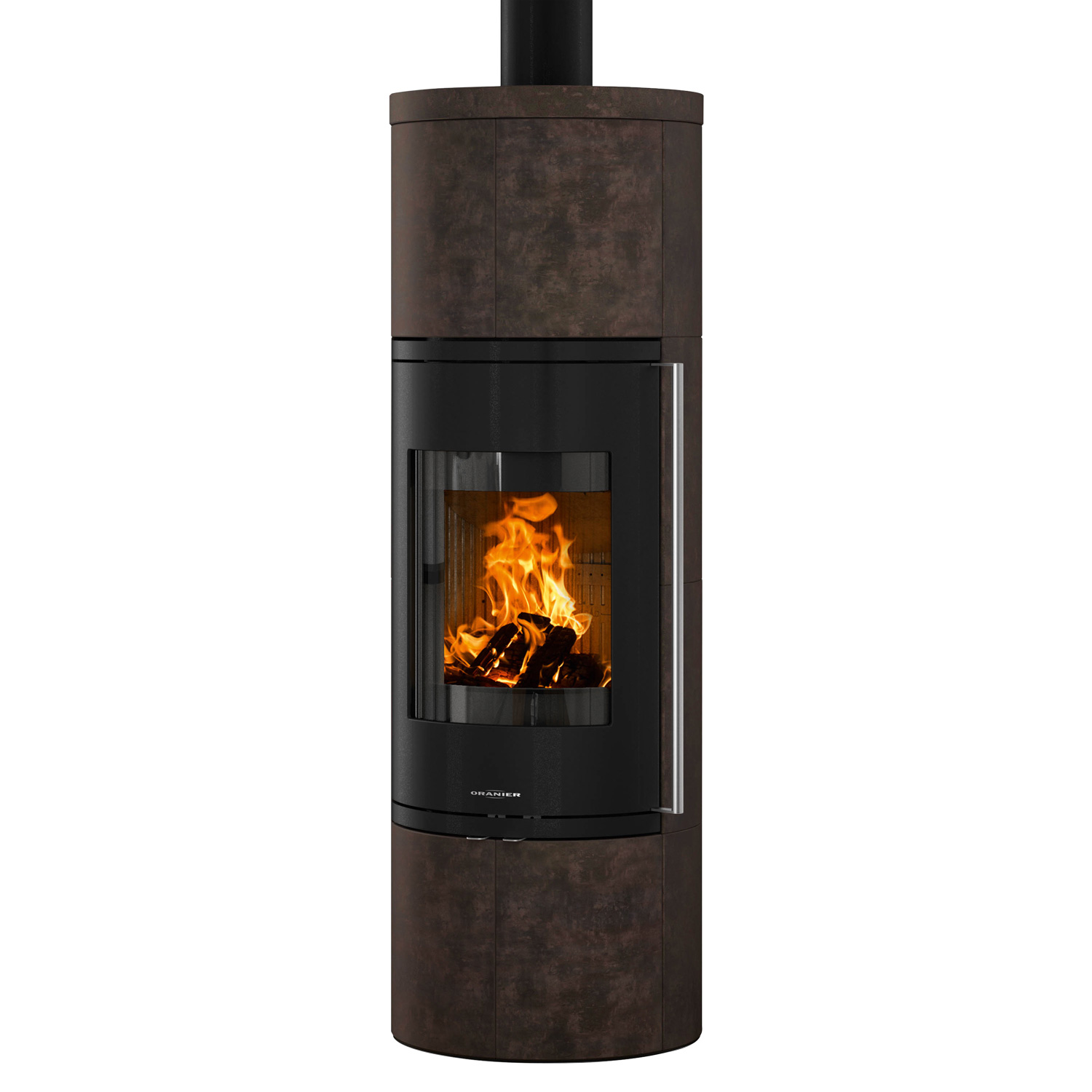 Oranier Arkona W+ 2.0 Kaminofen Stahl Schwarz / Keramik Namib