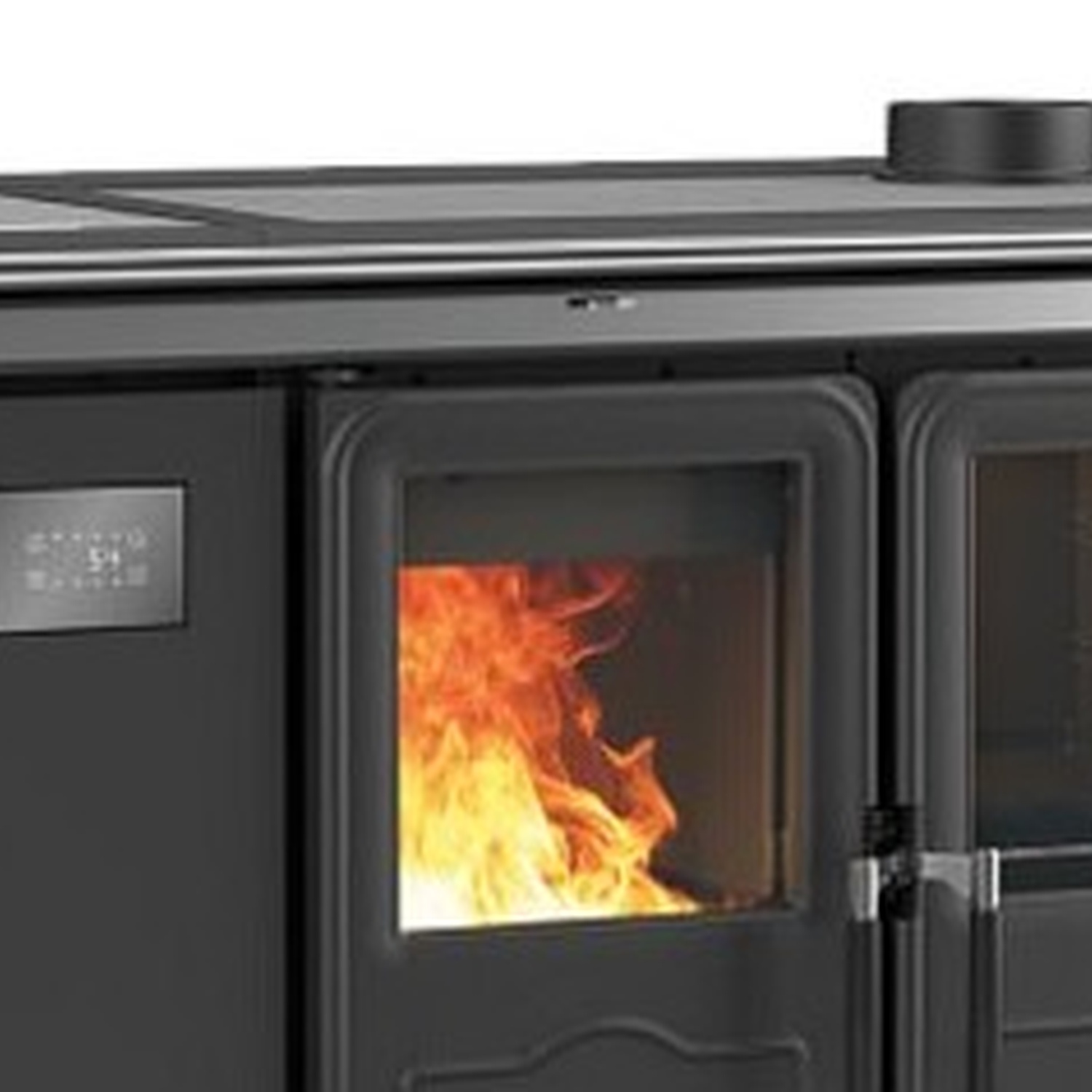 La Nordica SIERRA.16 - Anthrazit Schwarz wasserführender Küchenofen