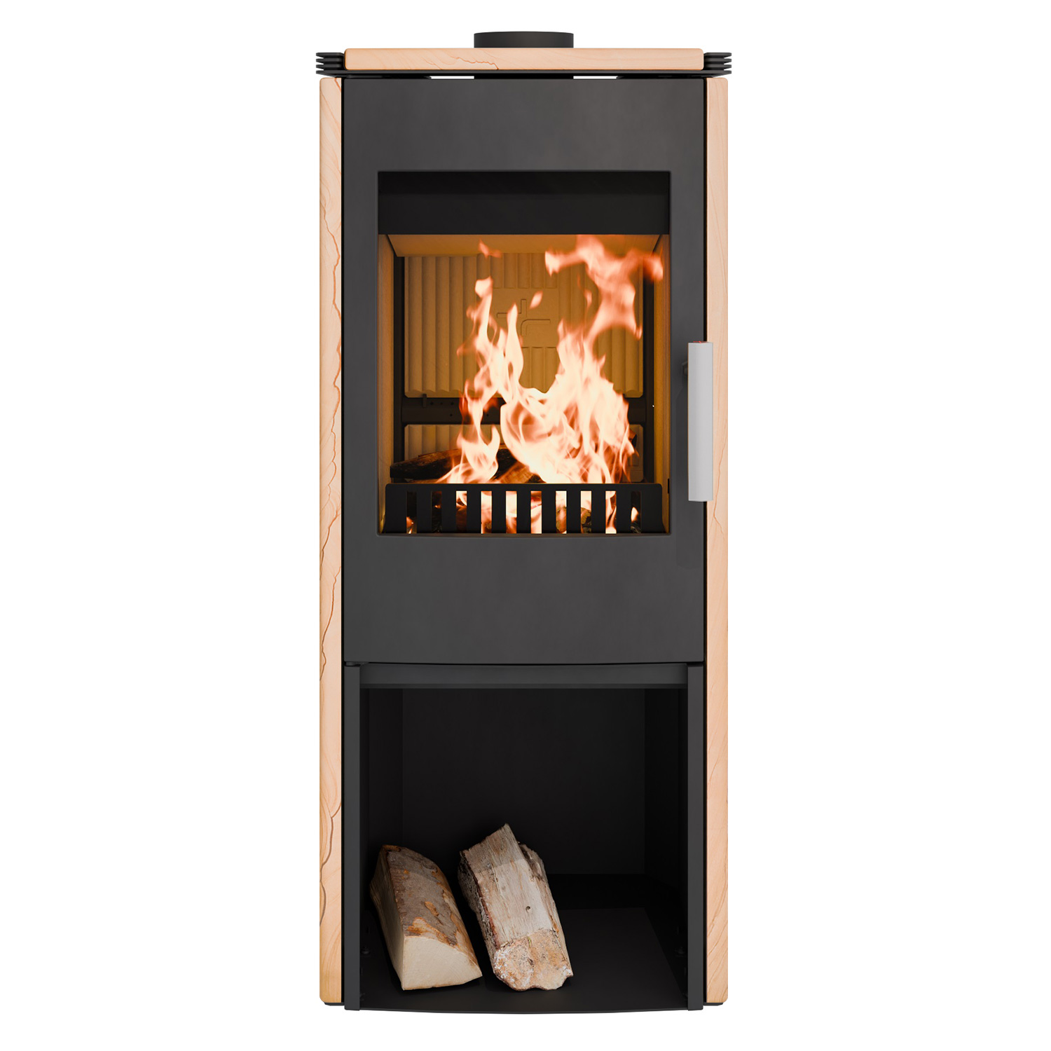 Haas+Sohn Montegrotto III Kaminofen Schwarz / Woodstone