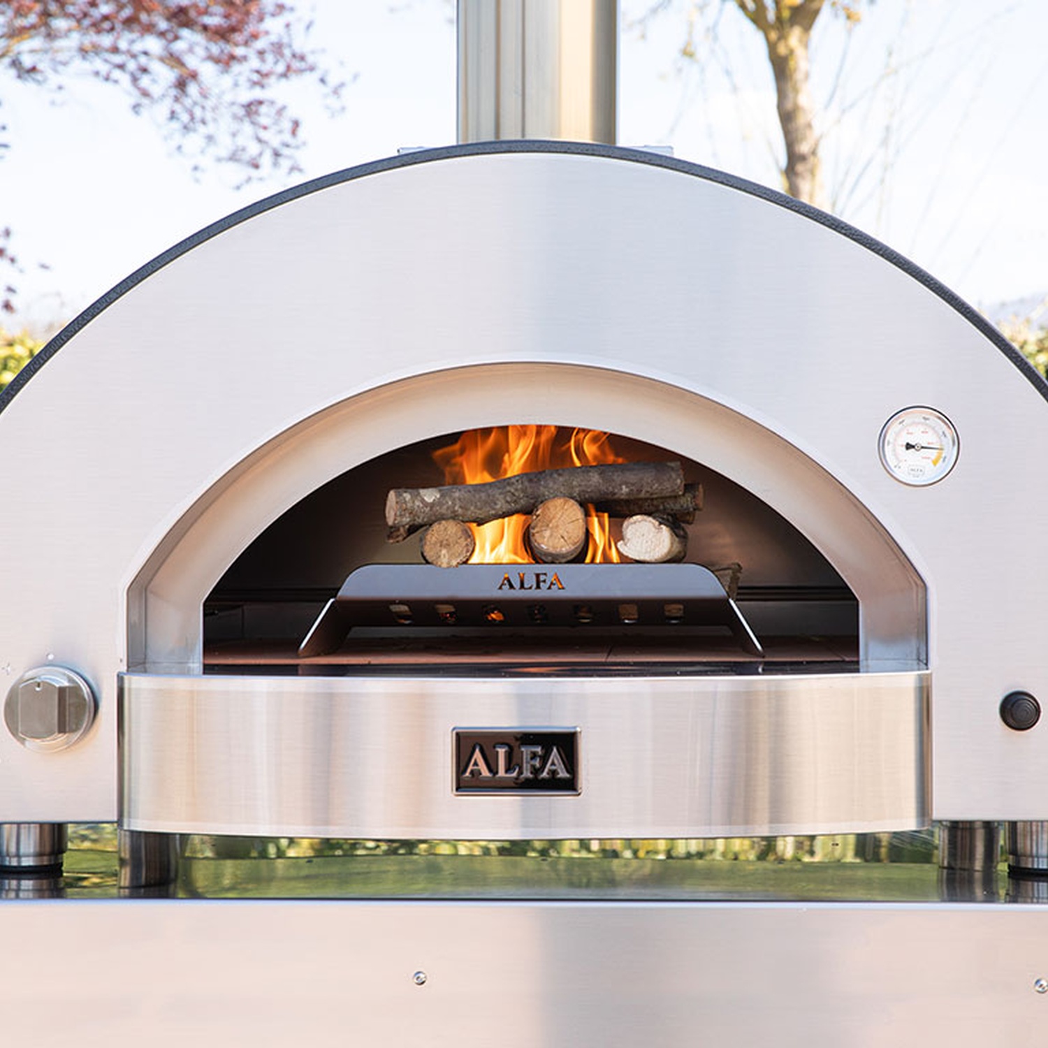 Alfa Classico 4 Pizze Gas-Pizzaofen schiefergrau 50 mBar