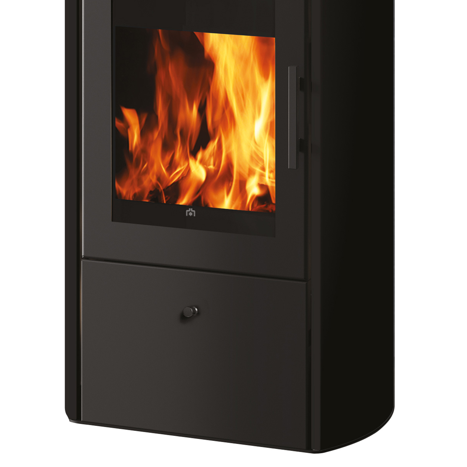 Edilkamin Flamma 14 CS Wasserführender Kaminofen Stahl Schwarz