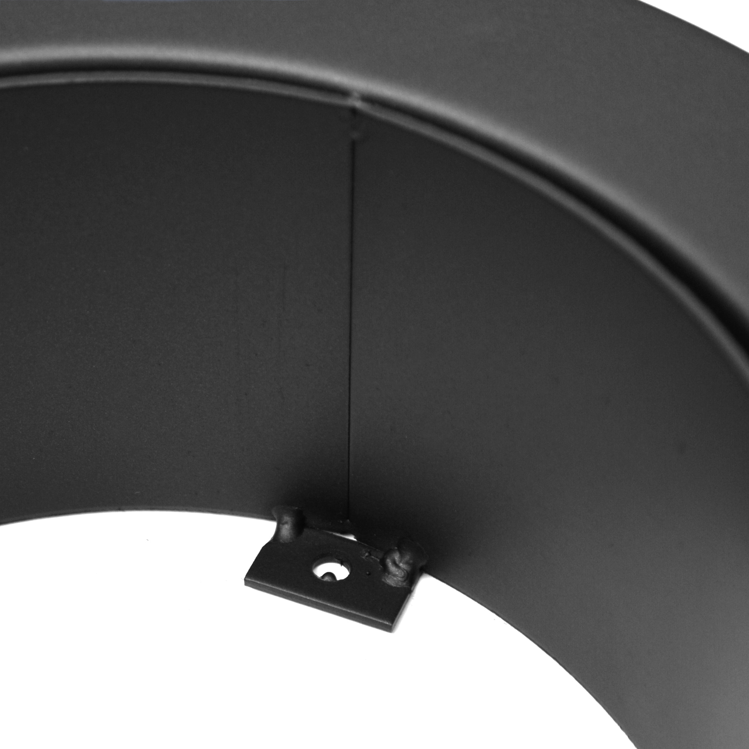 Raik Izoker Doppelwandfutter 150mm schwarz doppelwandig mit Wandrosette für Rauchrohr / Ofenrohr