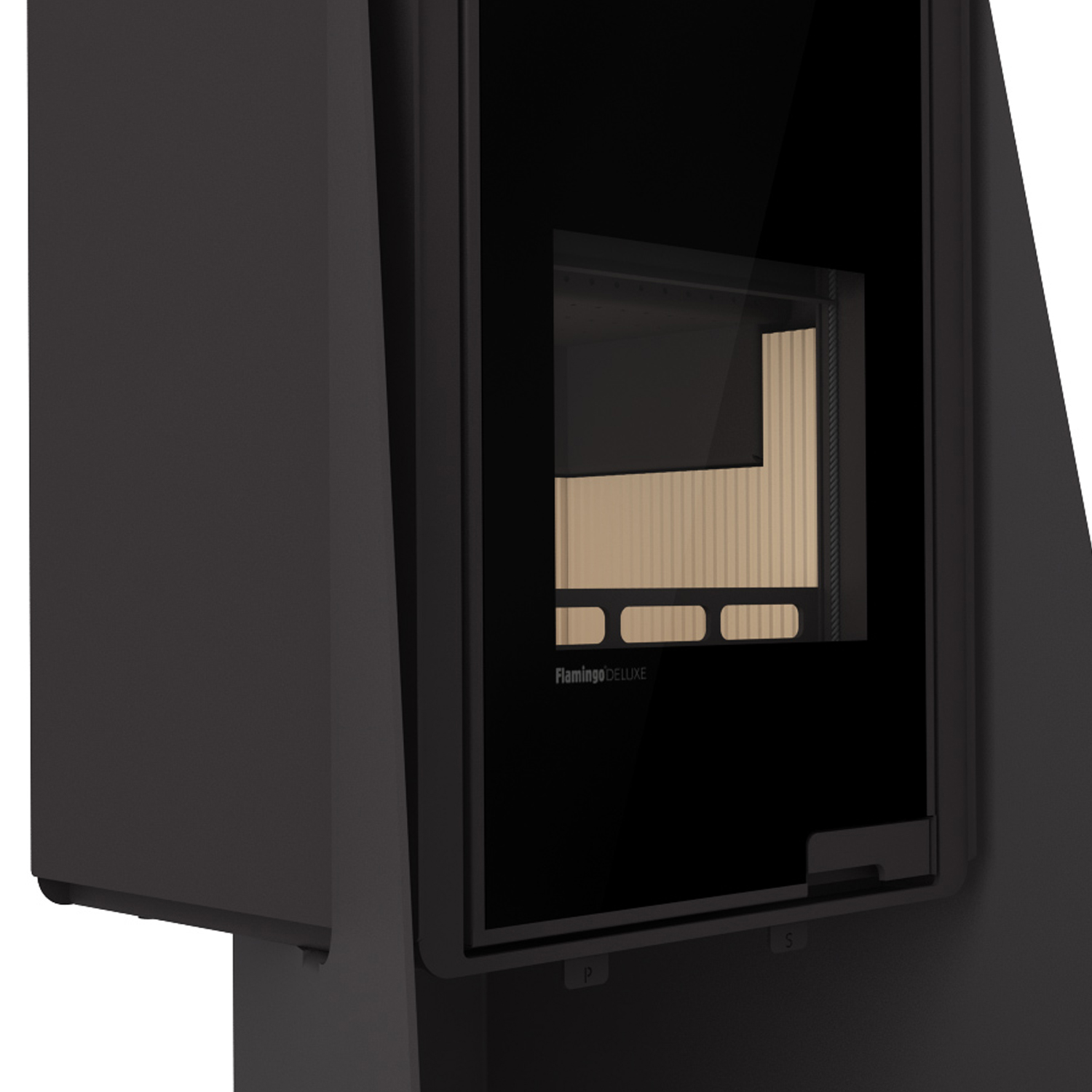 HS Flamingo Deluxe Island Kaminofen Schwarz HS Flamingo Deluxe Island Kaminofen Schwarz