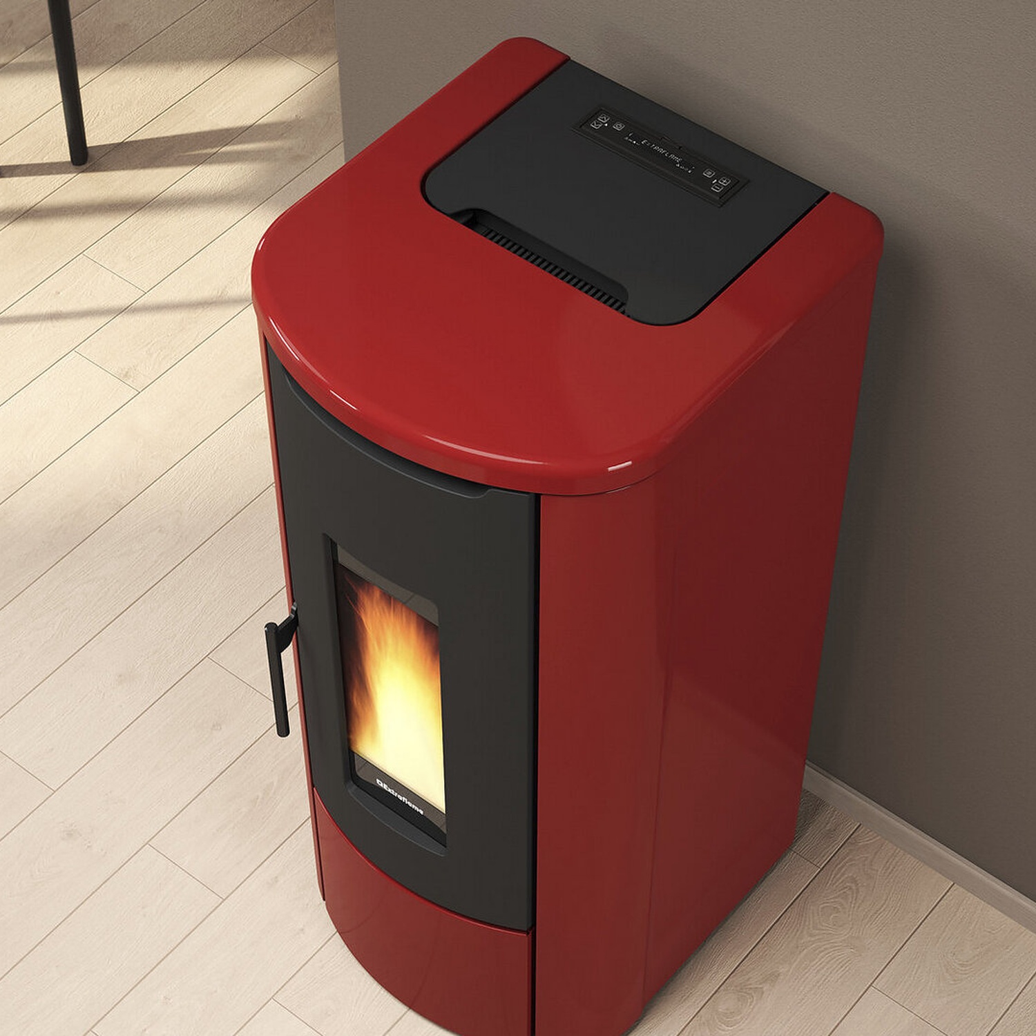 Extraflame ROSANNA IDRO 5.0 - Bordeauxrot wassergeführter Pelletofen EVOLUTION LINE