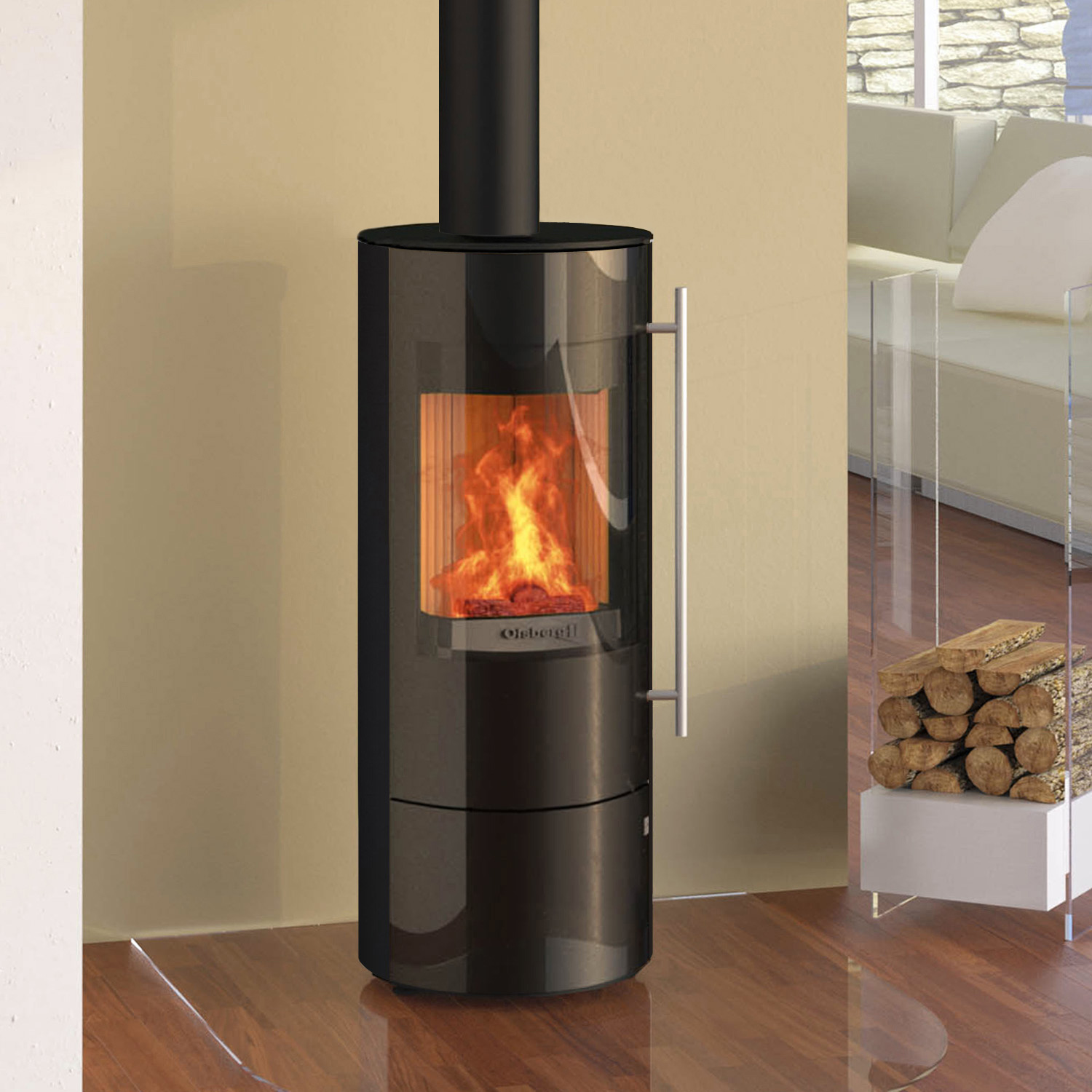 Olsberg Tipas Compact III Kaminofen Stahl Schwarz + 1 m³ Kaminholz gratis Olsberg Tipas Compact III Kaminofen Stahl Schwarz + 1 m³ Kaminholz gratis