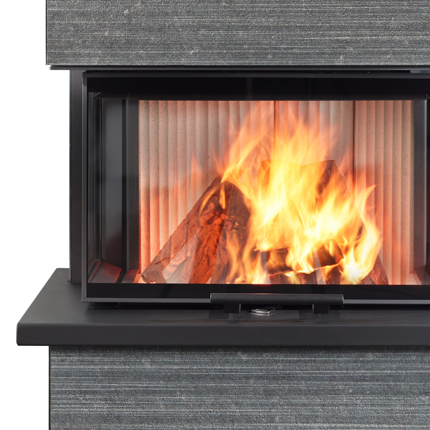 Olsberg Osorno S TopStone Kaminofen Gabbro nero ferrara linea-retta