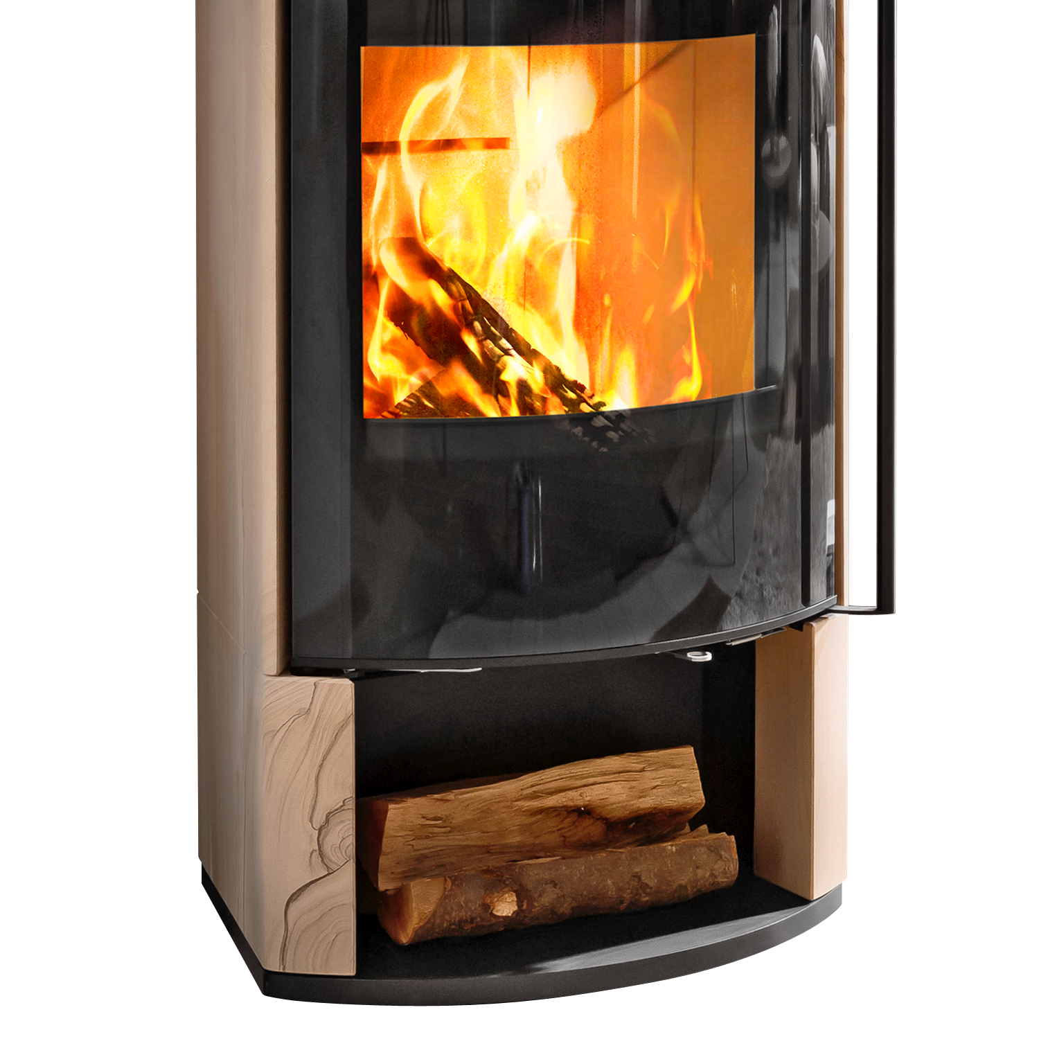 Spartherm Moro RLU Kaminofen Sandstein Sahara + 1 m³ Kaminholz gratis
