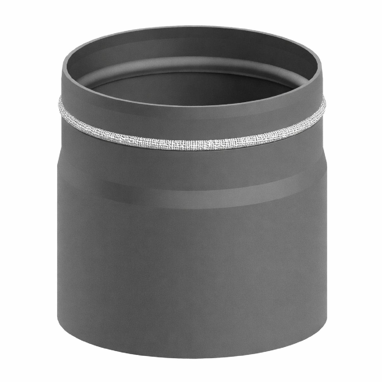 Raik Lifestyle Längenelement Durchmesser 150x150x2,00mm eingezogen mit Dichtung für Rauchrohr/ Ofenrohr
