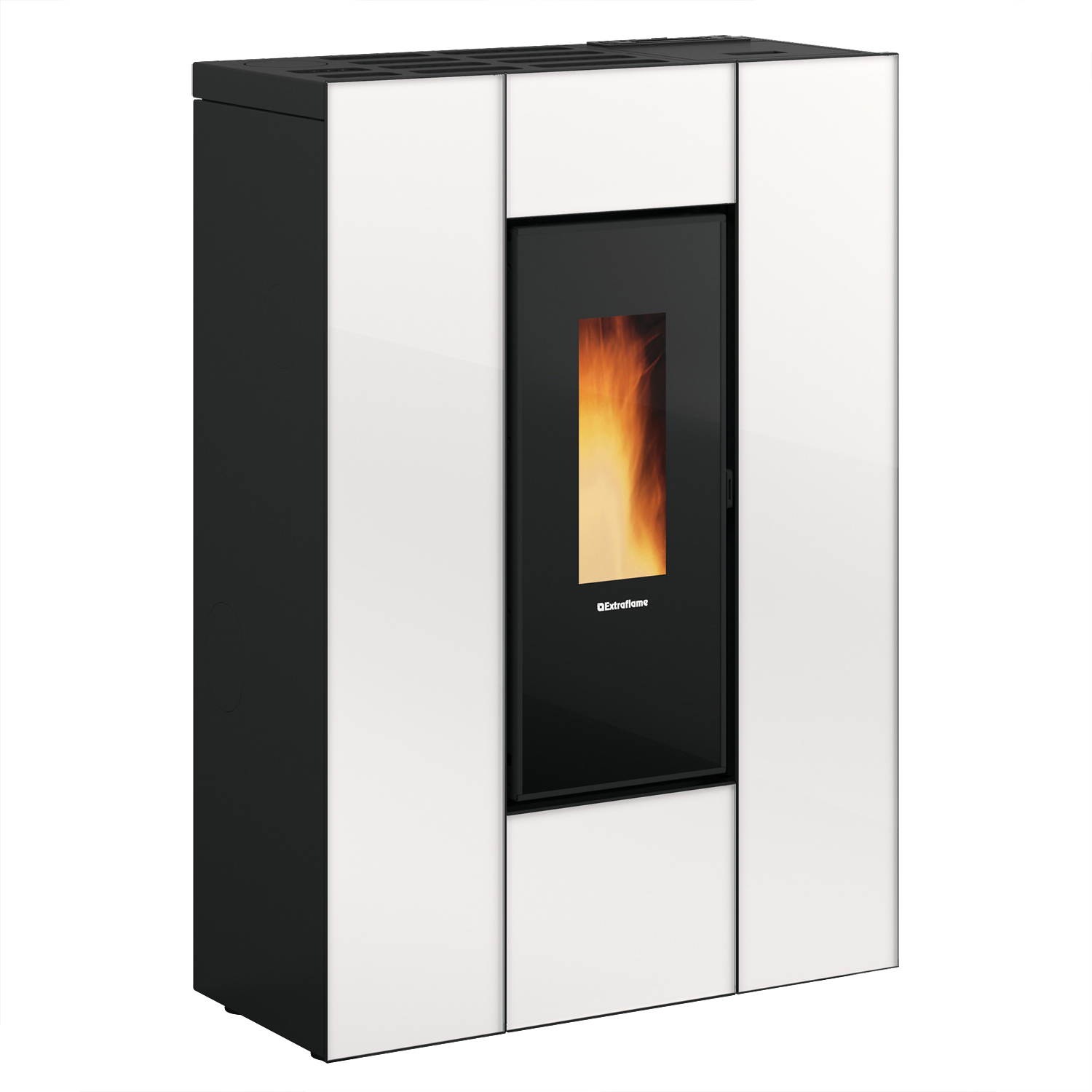 Extraflame Marilena Plus AD Crystal Pelletofen Weiß