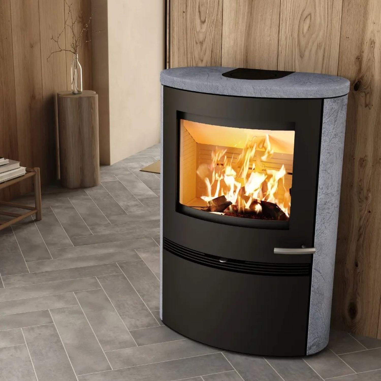 TermaTech TT22HS-CG Kaminofen TermaStone grau