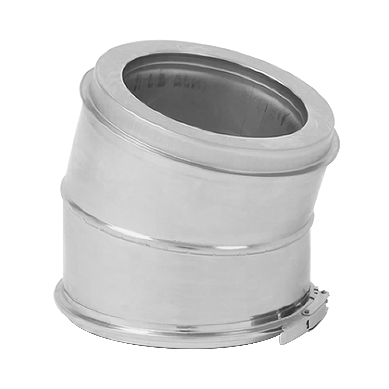 Opsinox Edelstahlschornstein 130mm Bogen 15° BO1