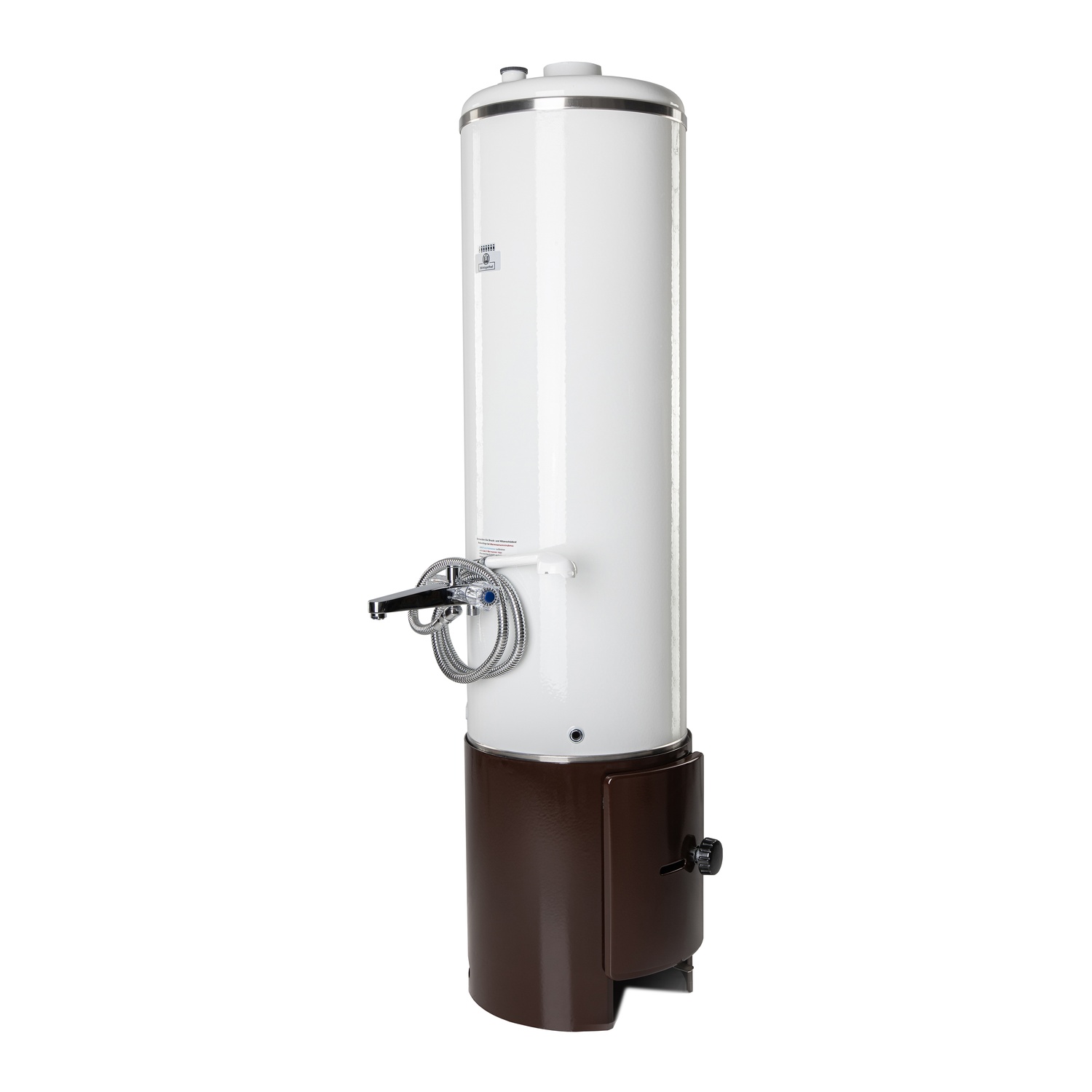Wittigsthal Badeofen drucklos 100L komplett - Oberofen weiß, Unterofen braun, MB