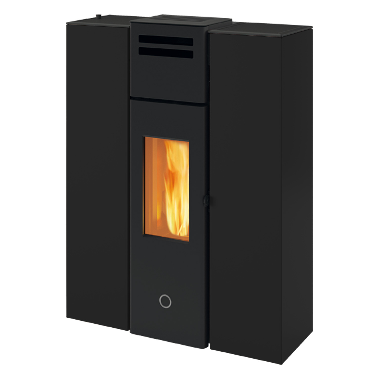 EK63 Cell 80+ Evo Pelletofen Stahl schwarz