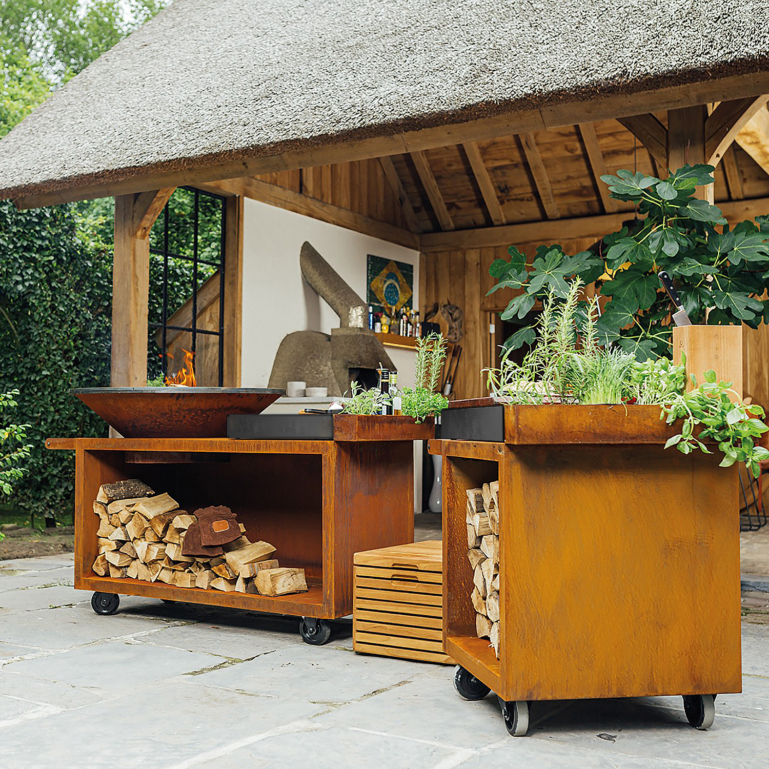 OFYR Mise en Place Table Corten 65 PRO Keramik Dunkelgrau OFYR Mise en Place Table Corten 65 PRO Keramik Dunkelgrau