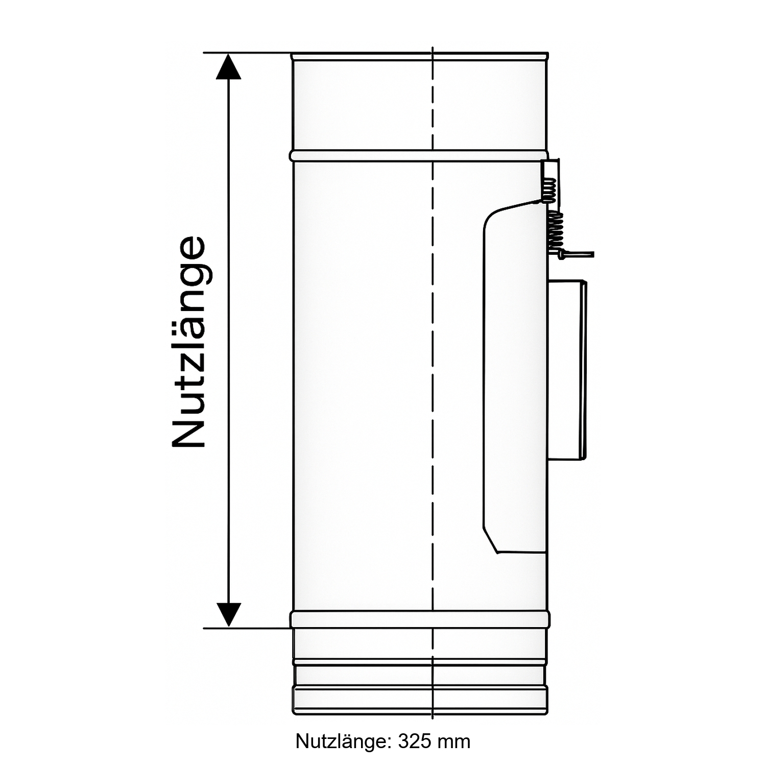 Schiedel PRIMA PLUS Reinigungselement Ø130 mm einwandig matt