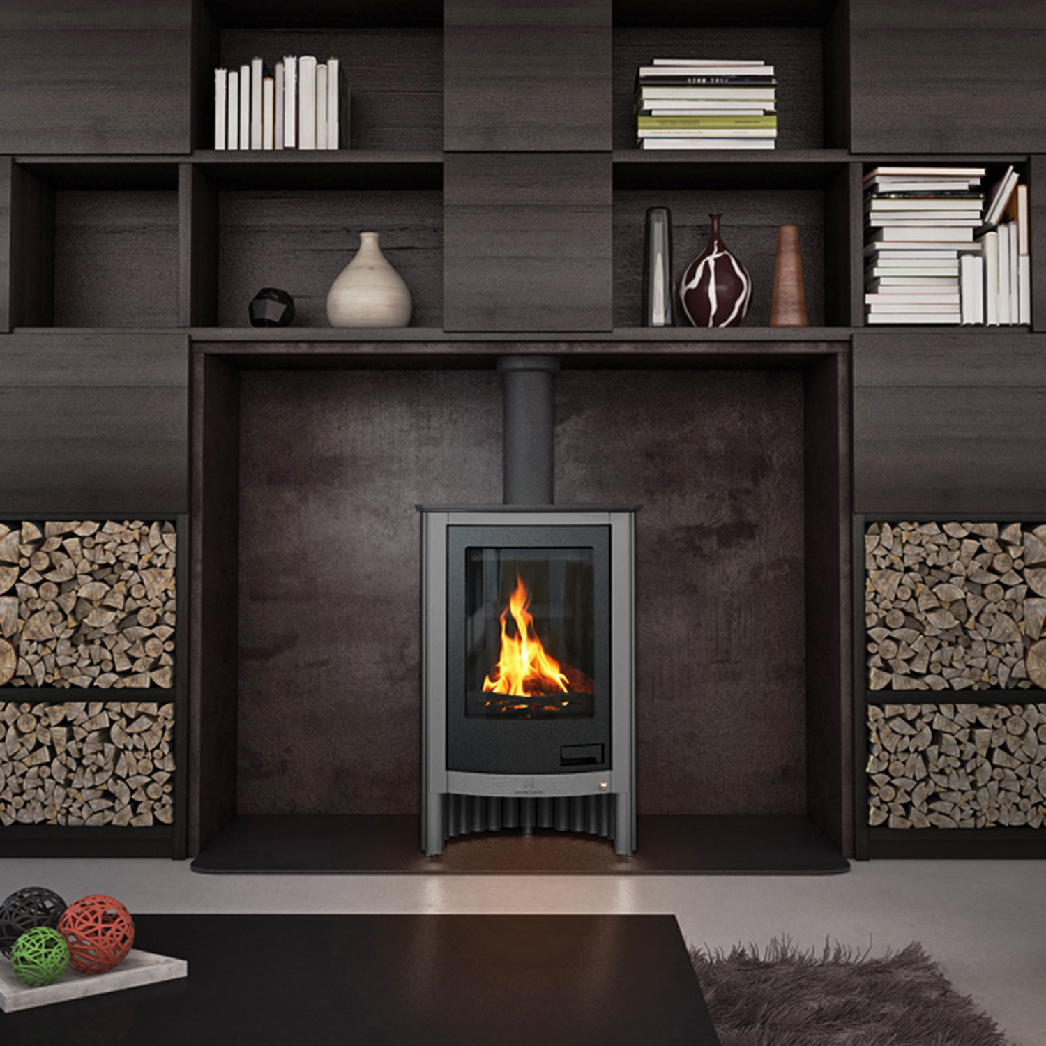 Warmluftofen Masterflamme Piccolo I Grau Warmluftofen Masterflamme Piccolo I Grau