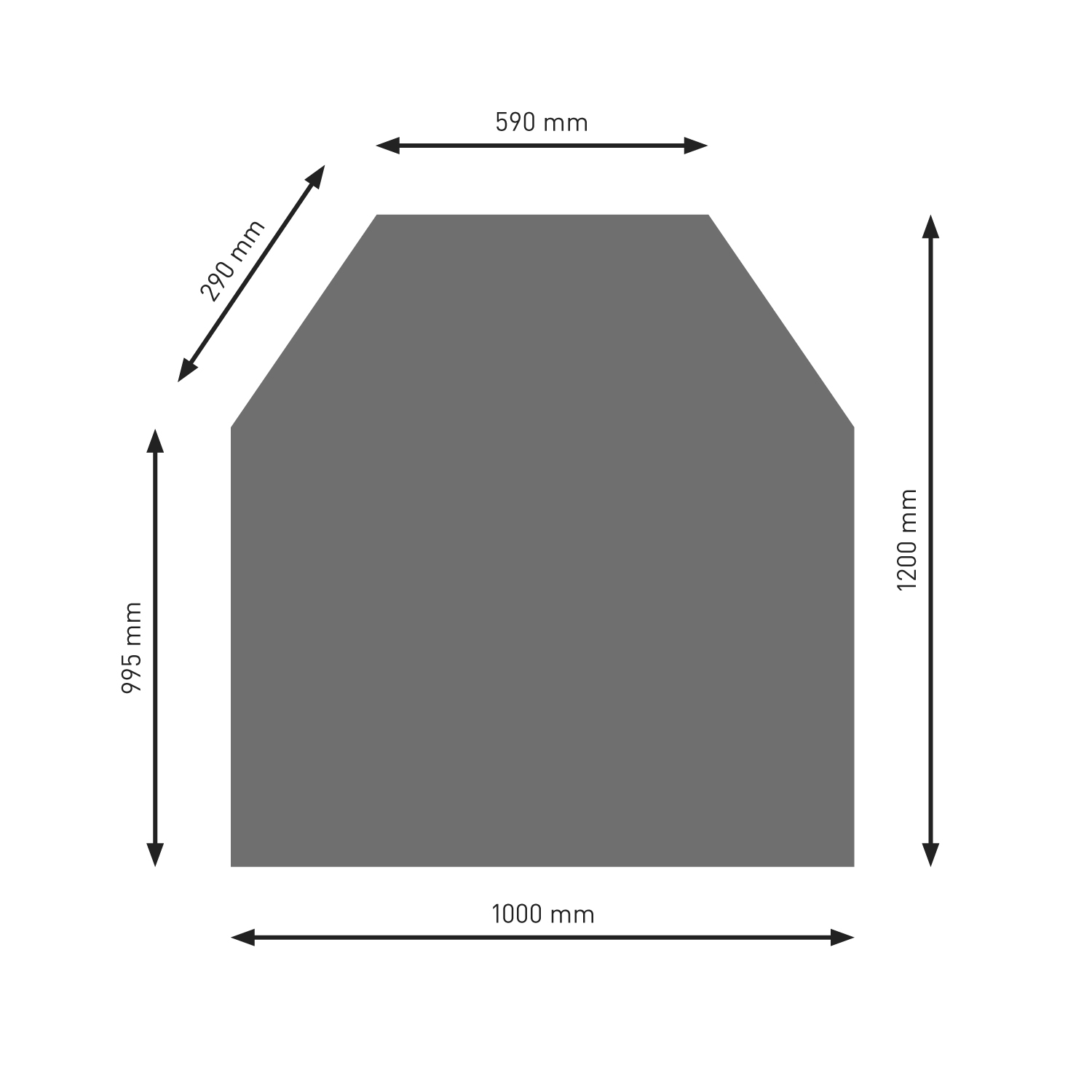 Raik Bodenplatte B2 6-Eck gussgrau pulverbeschichtet 1200 x 1000 mm Raik Bodenplatte B2 6-Eck gussgrau pulverbeschichtet 1200 x 1000 mm