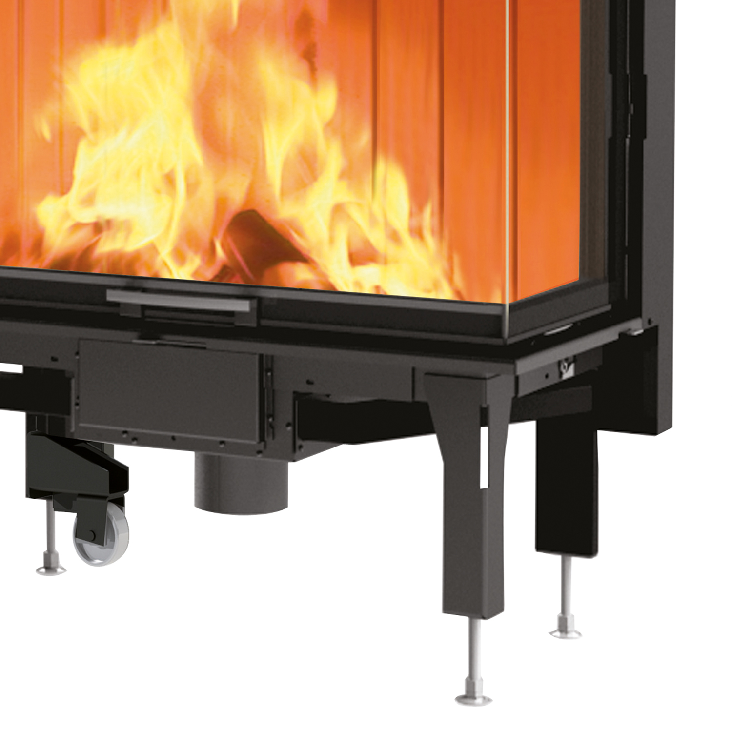 Edilkamin Windo2 75 Kamineinsatz Tür links Edilkamin Windo2 75 Kamineinsatz Tür links