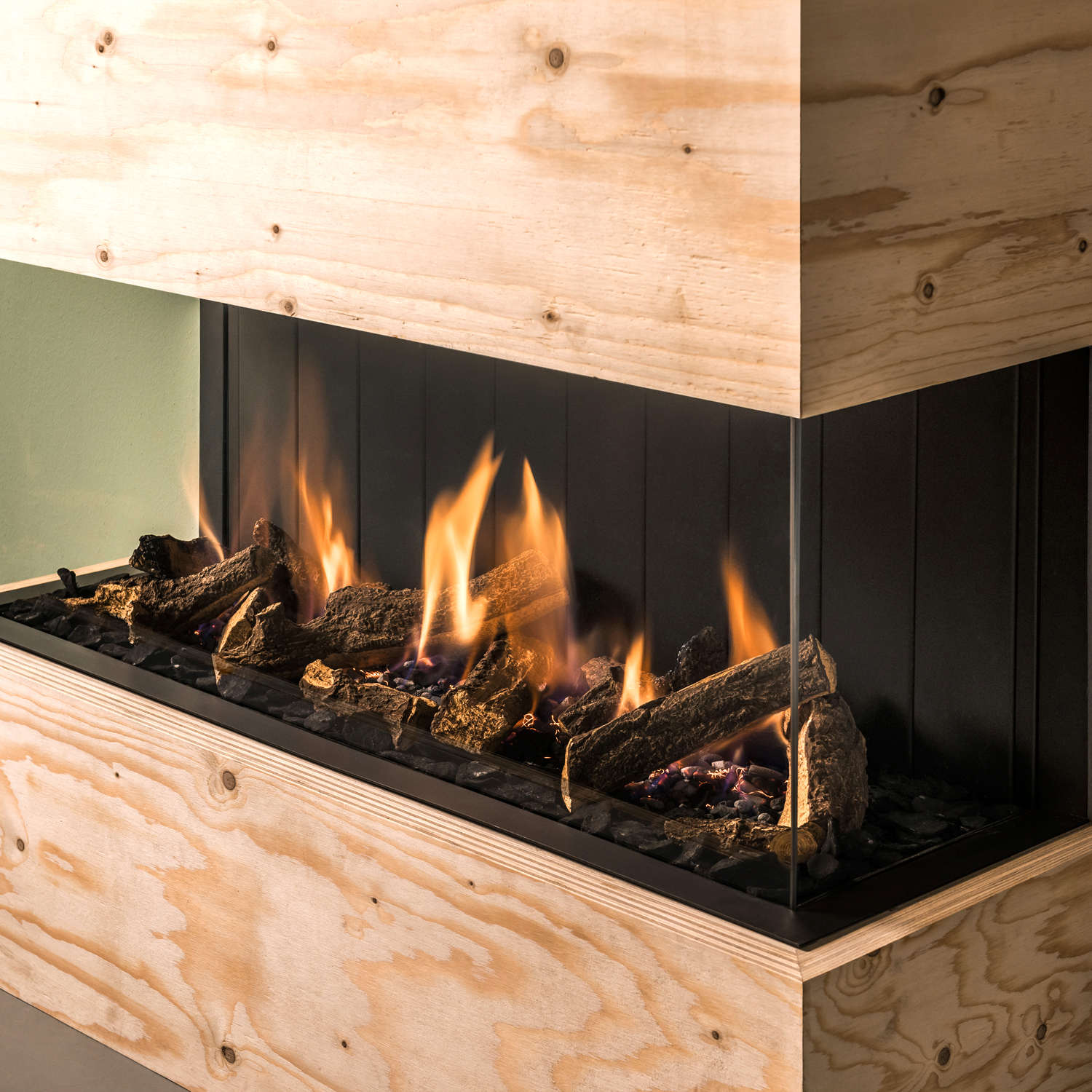Trimline Fires Trimline 100 Panorama Gas Kamineinsatz G20/G25