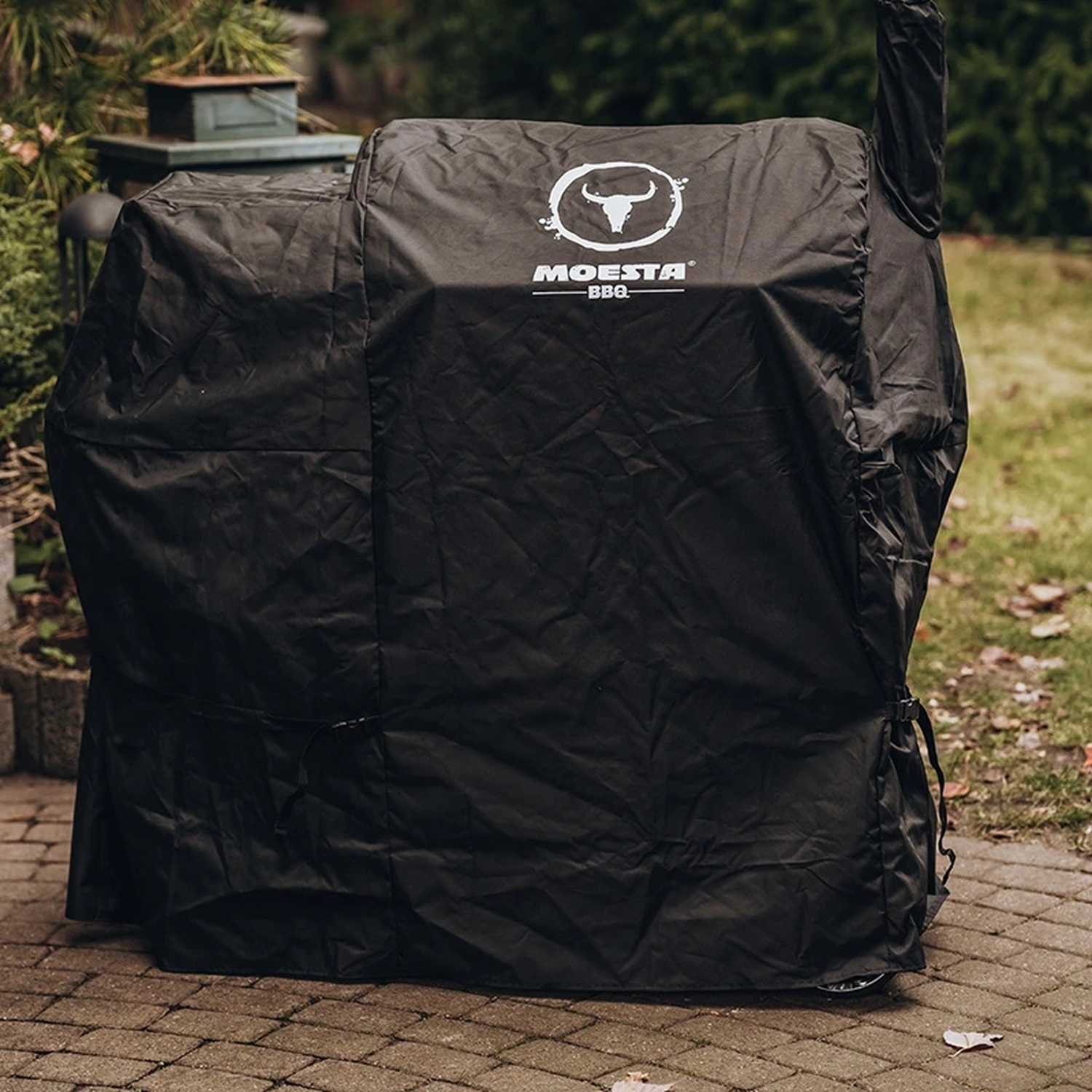 Moesta Abdeckhaube schwarz für Sheriff Pelletgrill