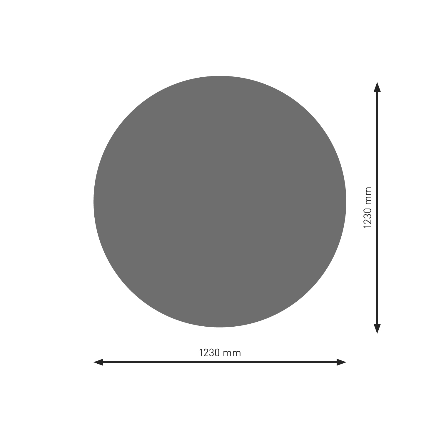 Raik Bodenplatte B8 Kreis gussgrau pulverbeschichtet Ø 1230 mm Raik Bodenplatte B8 Kreis gussgrau pulverbeschichtet Ø 1230 mm