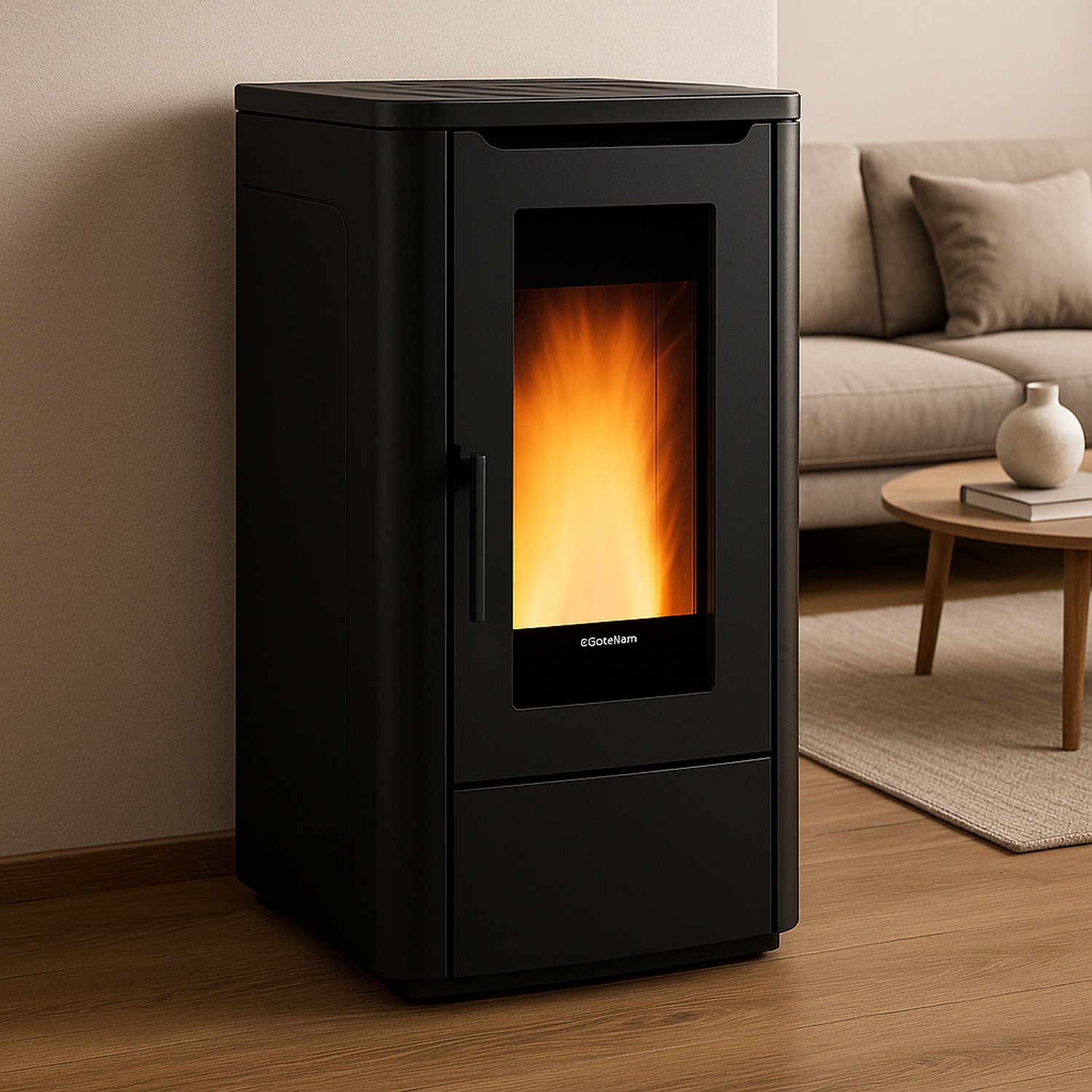 Extraflame TEOREMA PLUS AD - schwarz Pelletofen