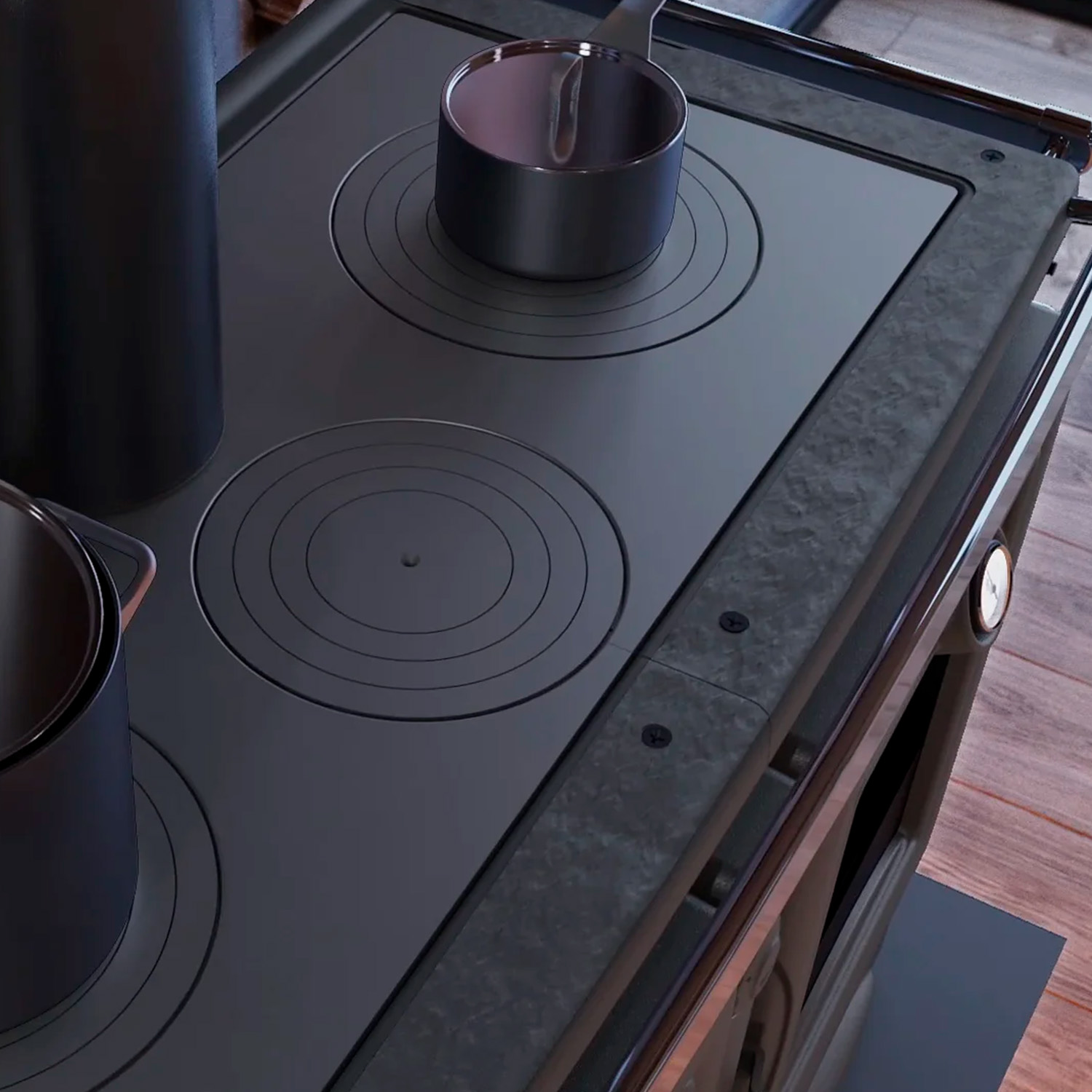 La Nordica Prestige Line Alaska 16 Küchenofen Schwarz Verglast