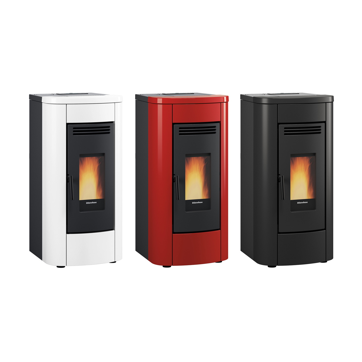 Extraflame Klaudia 5.0 Evo Pelletofen Schwarz