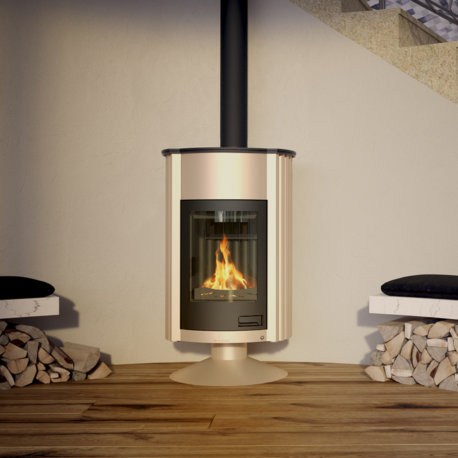 Warmluftofen Masterflamme Grande II Cream