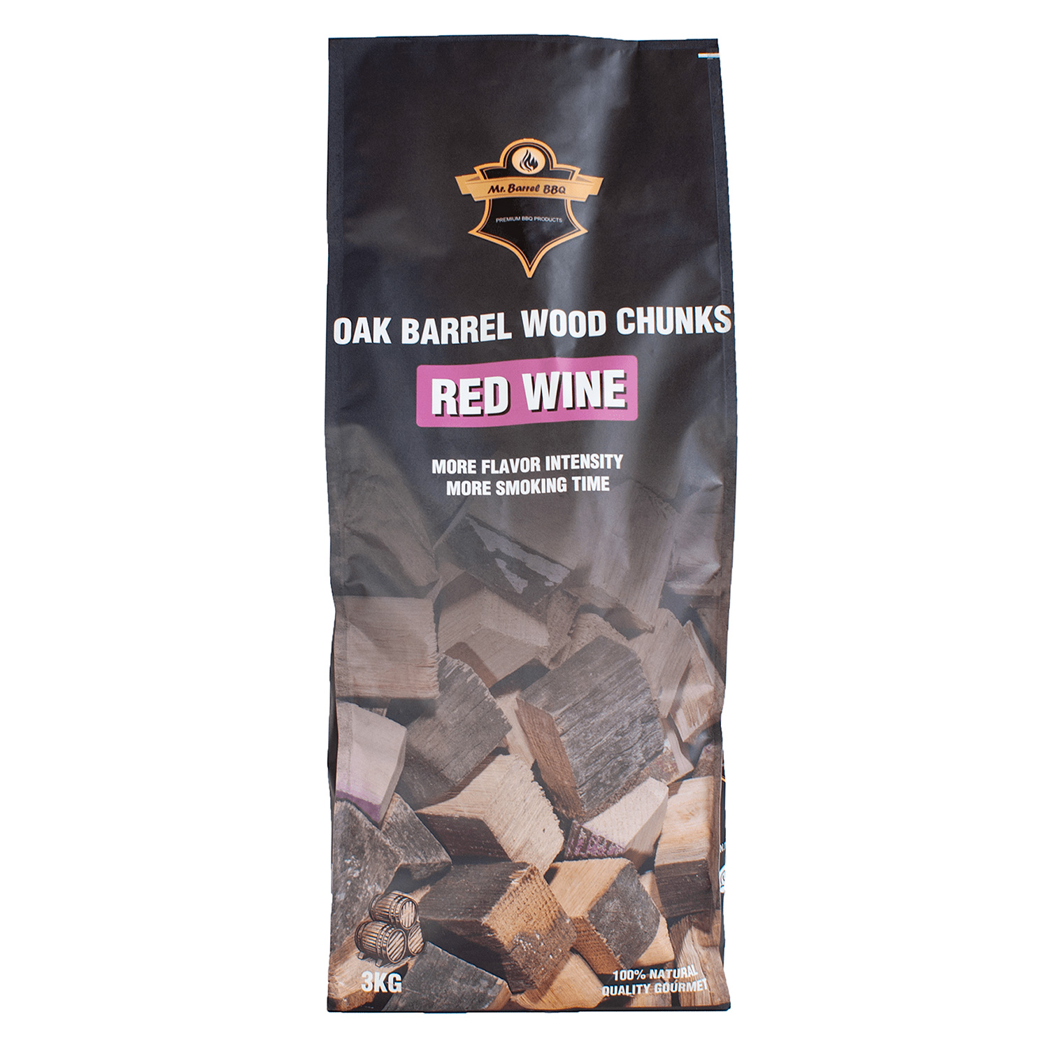 Mr. Barrel BBQ Chunks XL Red Wine, 3 kg Mr. Barrel BBQ Chunks XL Red Wine, 3 kg