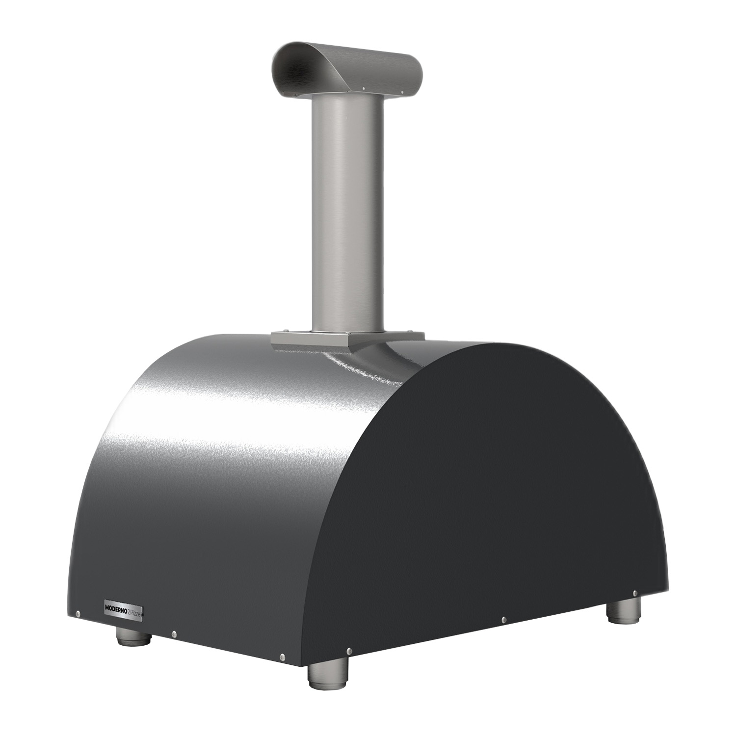 Alfa Moderno 2 Pizze Pizzaofen Holz Schiefer Grau