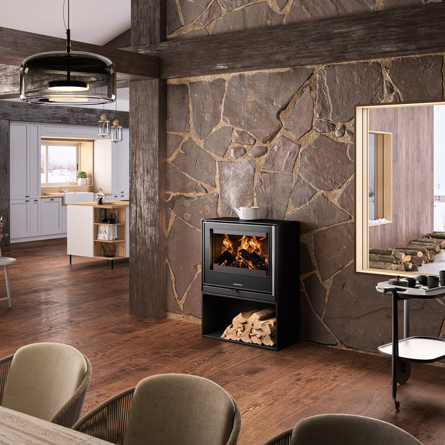 Oranier Ziva Cook Kaminofen Stahl Schwarz Oranier Ziva Cook Kaminofen Stahl Schwarz