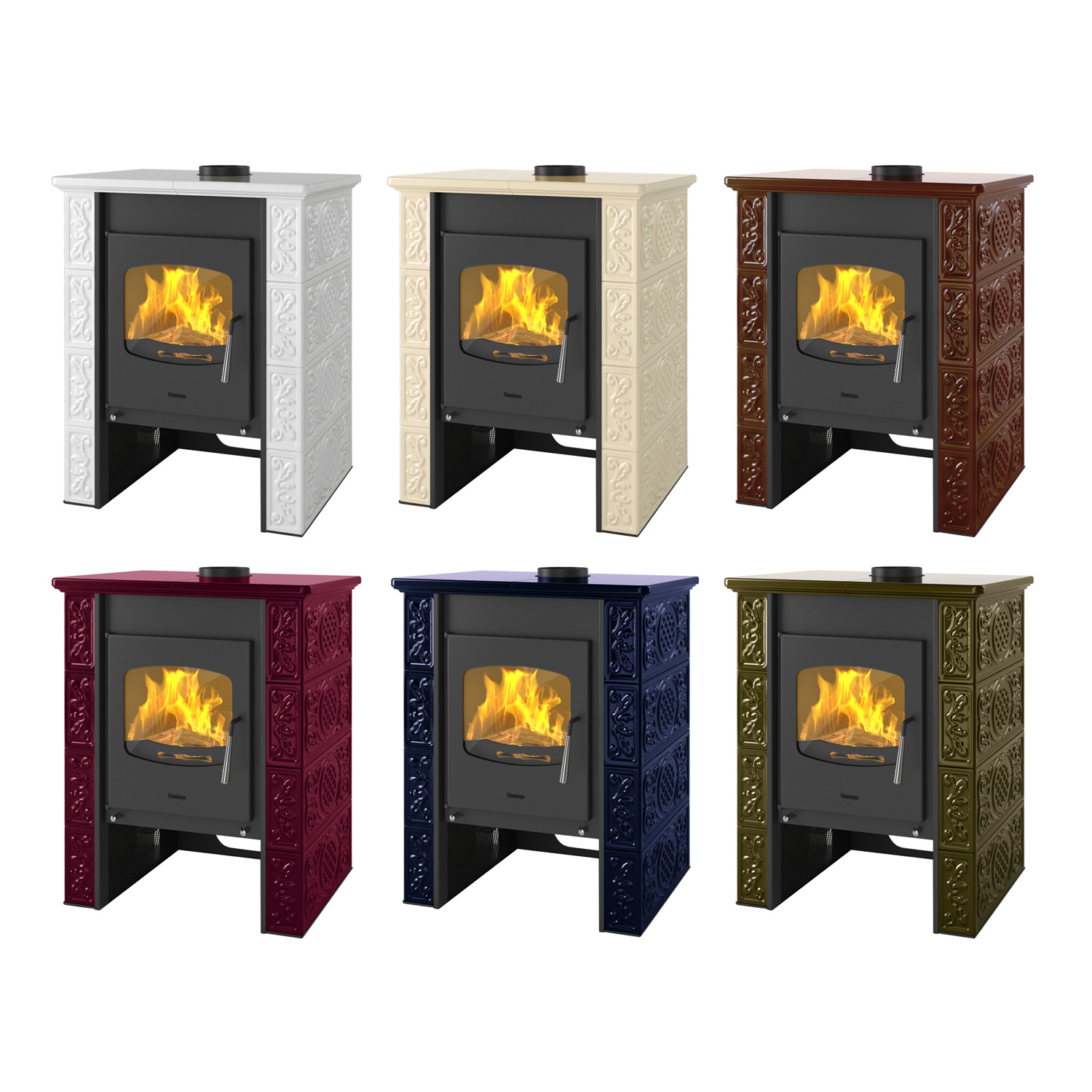 Kaminofen HS Flamingo Bali White Kaminofen HS Flamingo Bali White