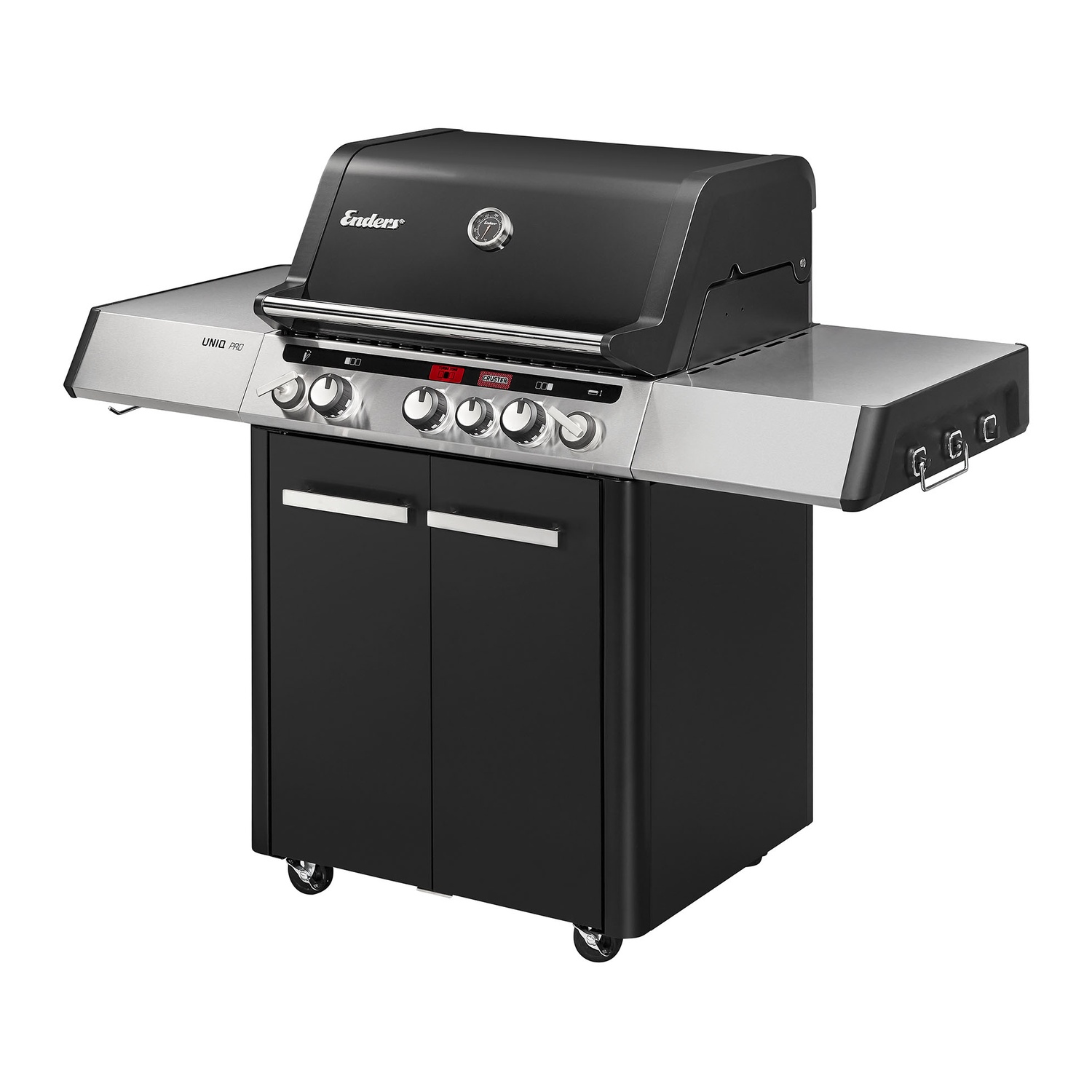 Enders Uniq Pro 3 I Cruster Gasgrillstation inklusive Abdeckung und Slider-Grillrost