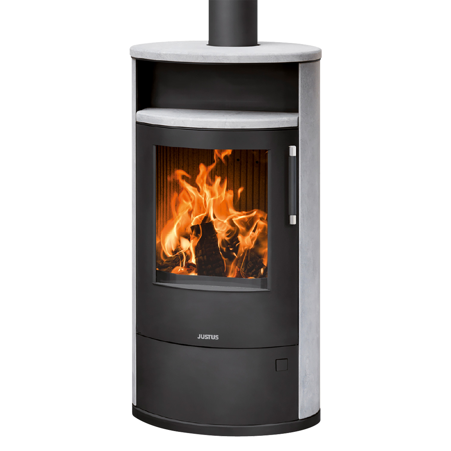 Justus Island 7 2.0 Kaminofen Stahl Schwarz / Speckstein Justus Island 7 2.0 Kaminofen Stahl Schwarz / Speckstein