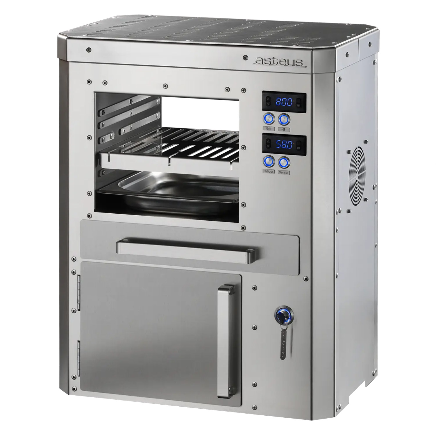 Asteus Segula 800° Lifestyle Elektrogrill Edelstahl inkl. Abdeckhaube Asteus Segula 800° Lifestyle Elektrogrill Edelstahl inkl. Abdeckhaube