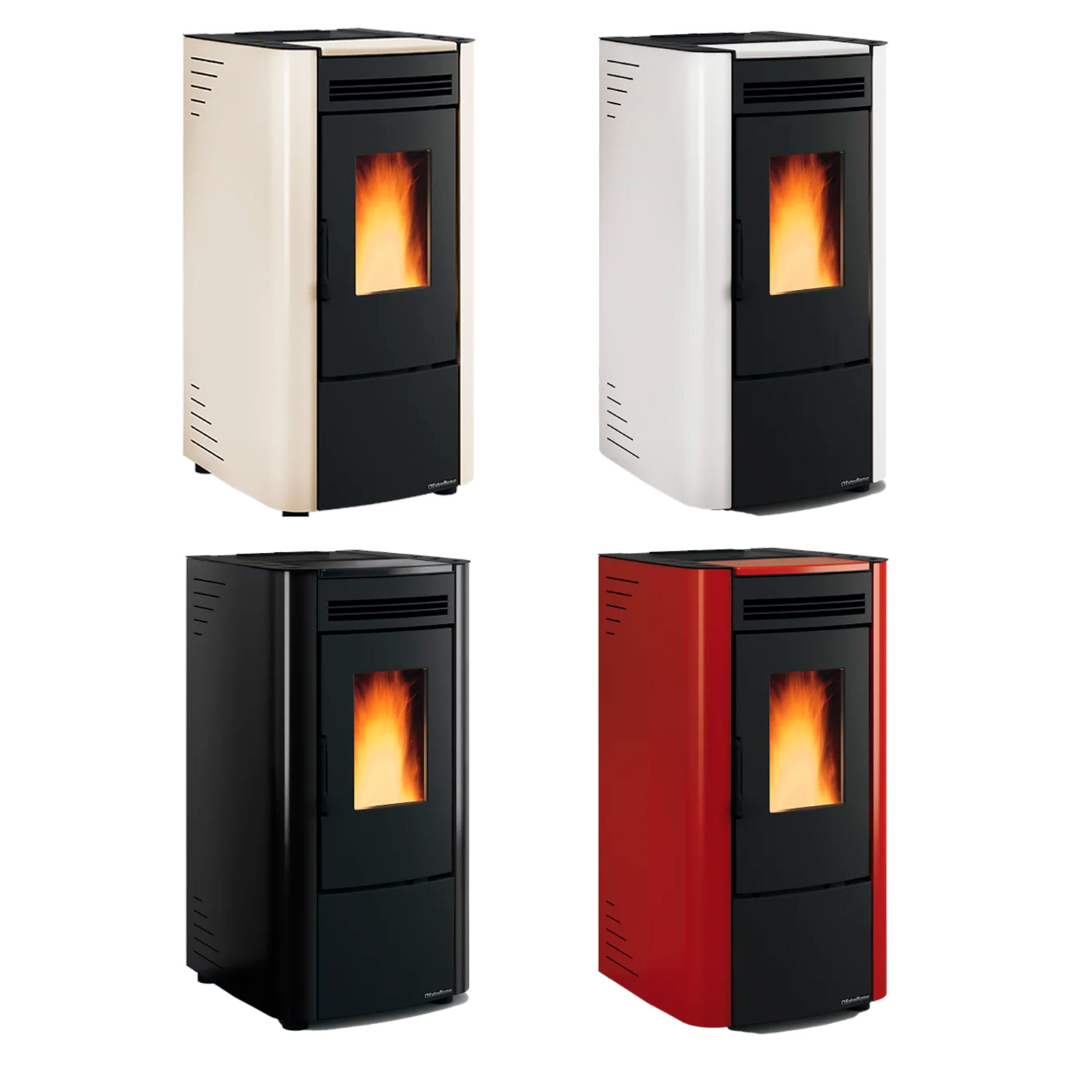 Extraflame Ketty 5.0 Pelletofen Stahl Bordeaux
