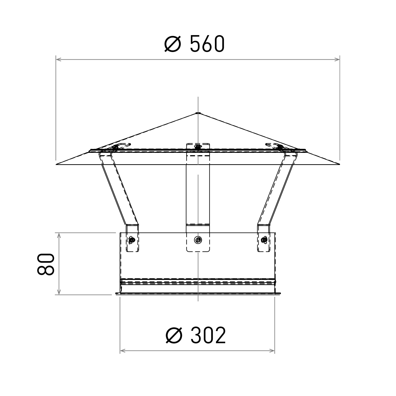 Opsinox Edelstahlschornstein 250mm Mündungsabschluss Chinesischer Hut K Opsinox Edelstahlschornstein 250mm Mündungsabschluss Chinesischer Hut K