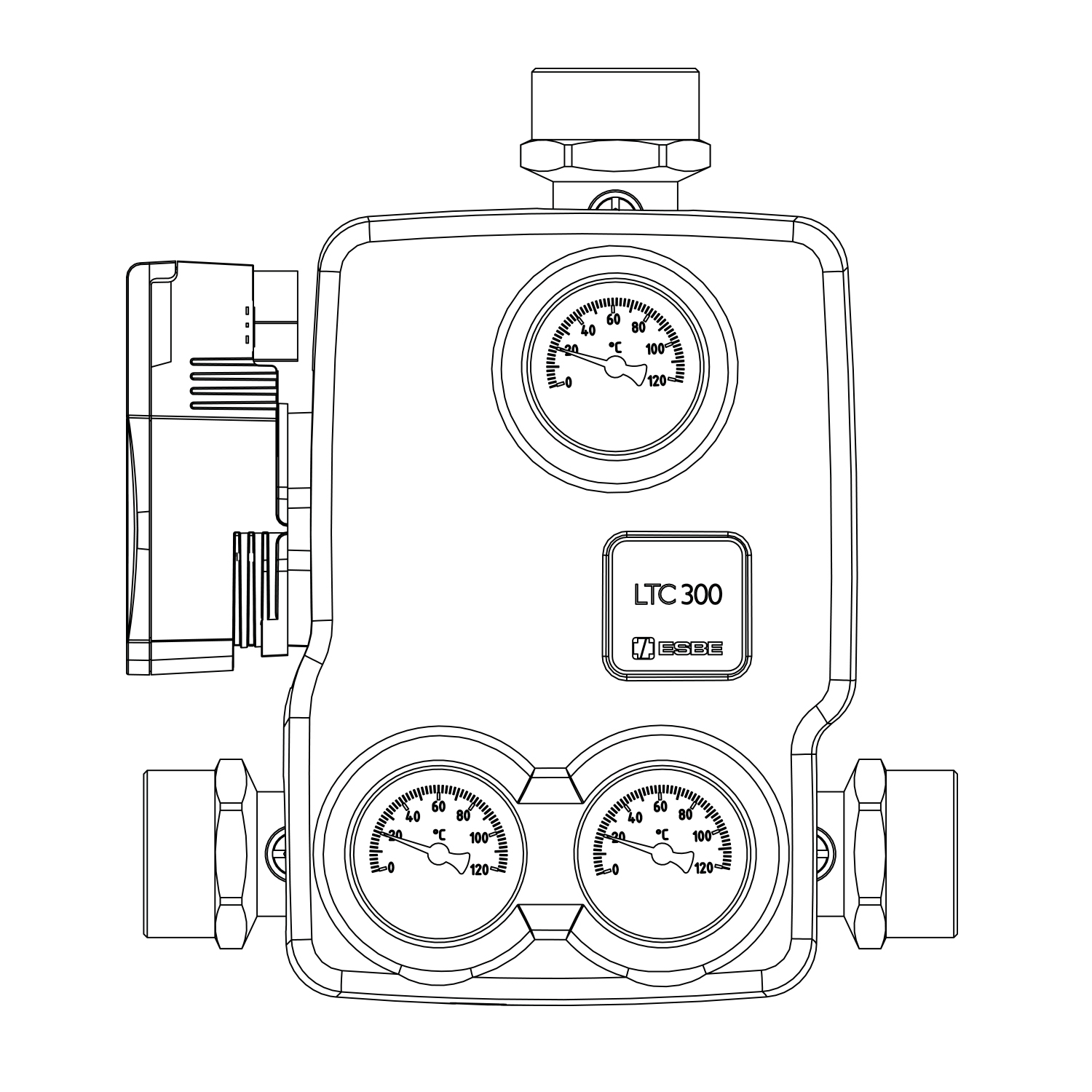 ESBE LTC 361 55°C Rücklaufanhebungsgruppe inkl. Hocheffizienzpumpe 6 m ESBE LTC 361 55°C Rücklaufanhebungsgruppe inkl. Hocheffizienzpumpe 6 m