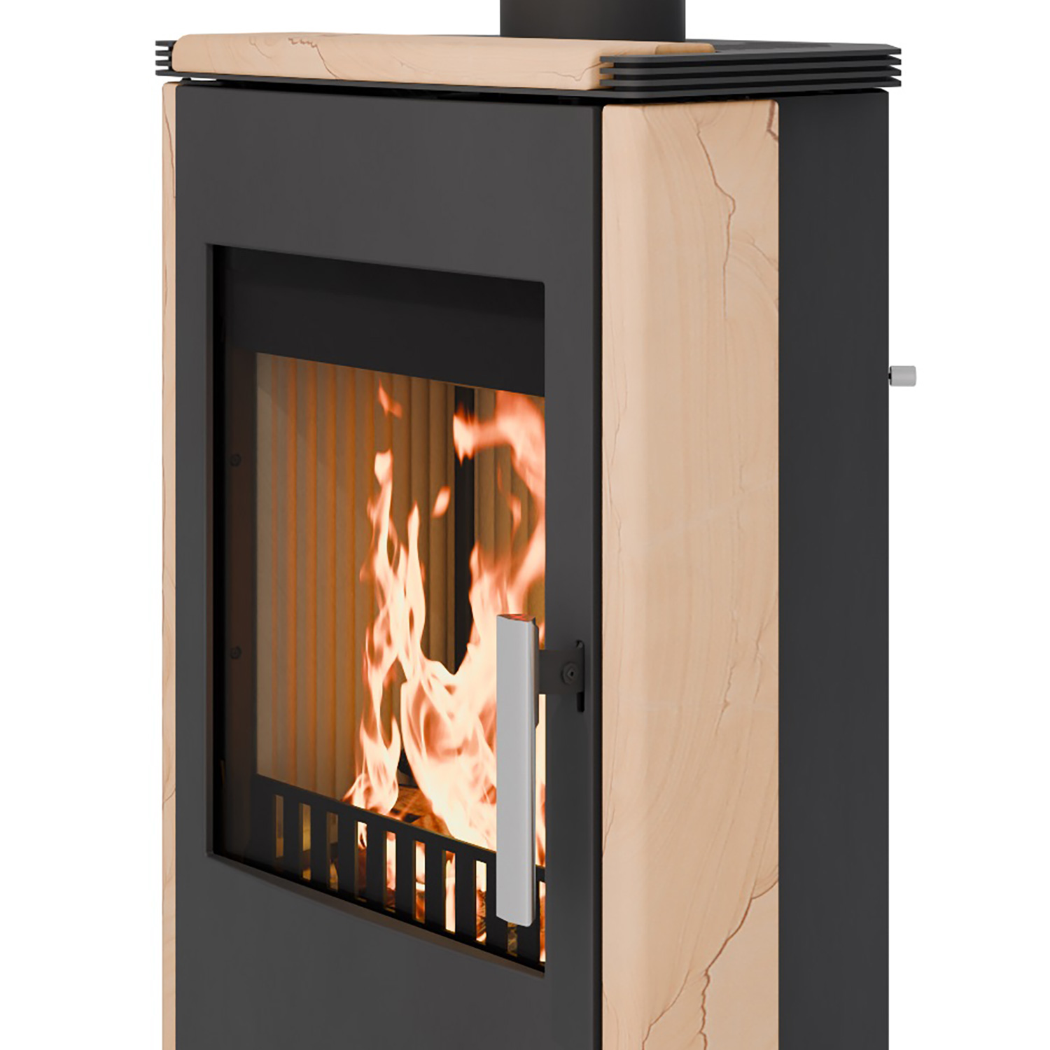 Haas+Sohn Montegrotto III Kaminofen Schwarz / Woodstone