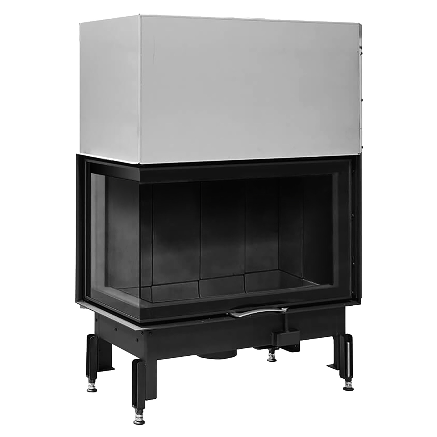 Austroflamm 89x49x57 S 2.0 Kamineinsatz Ecke links Feuerraum Schwarz