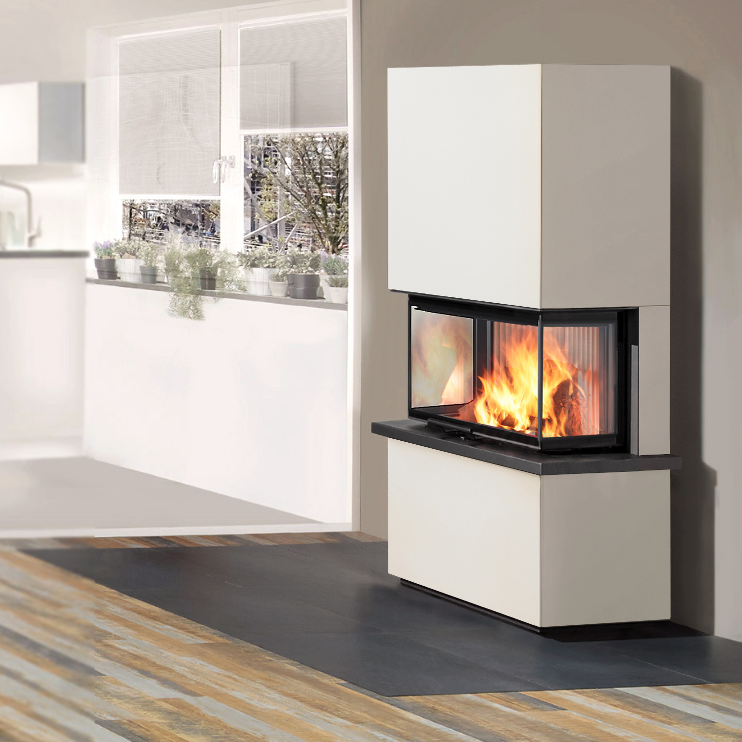 Olsberg Osorno TopStone Kaminofen Kalkstein beige teramo natura