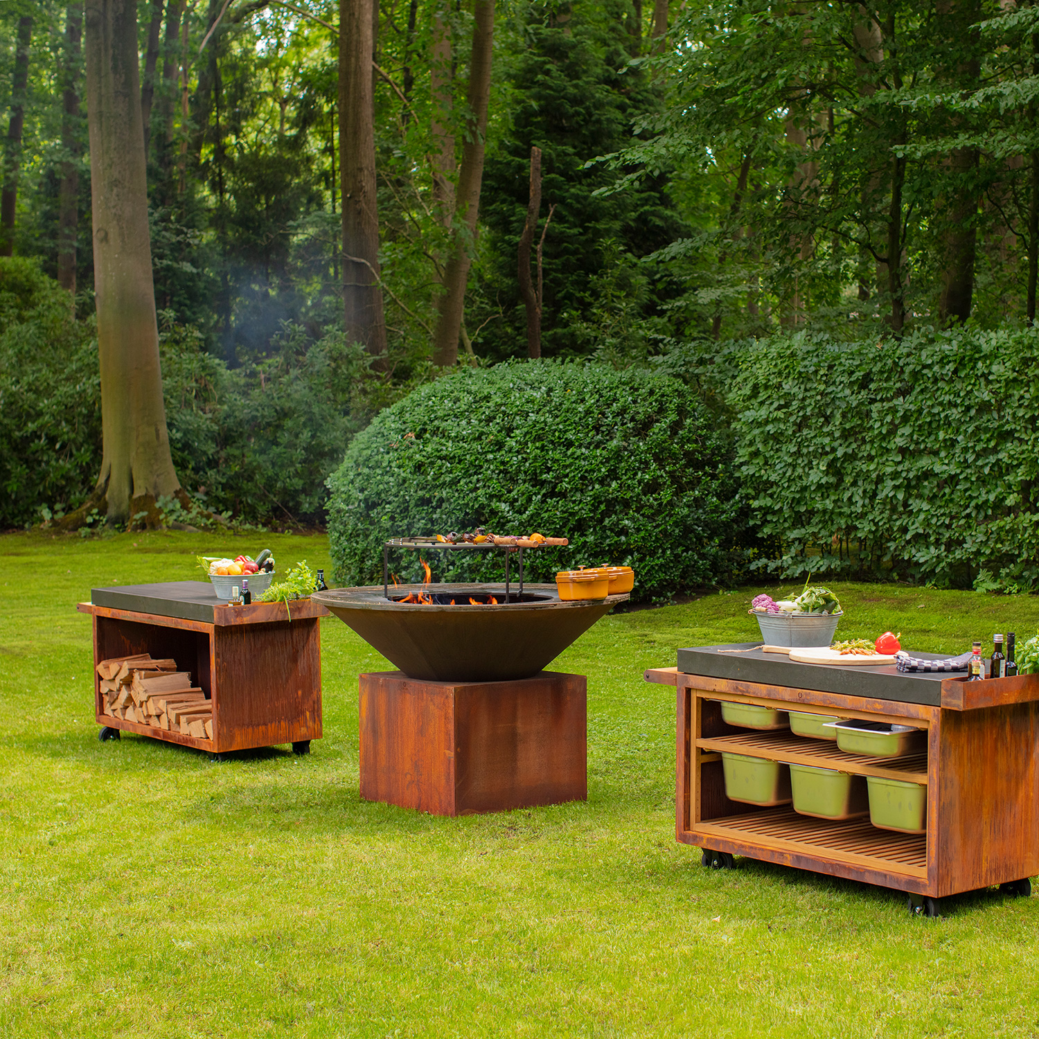 OFYR XL Corten 150 Grill & Feuerstelle OFYR XL Corten 150 Grill & Feuerstelle