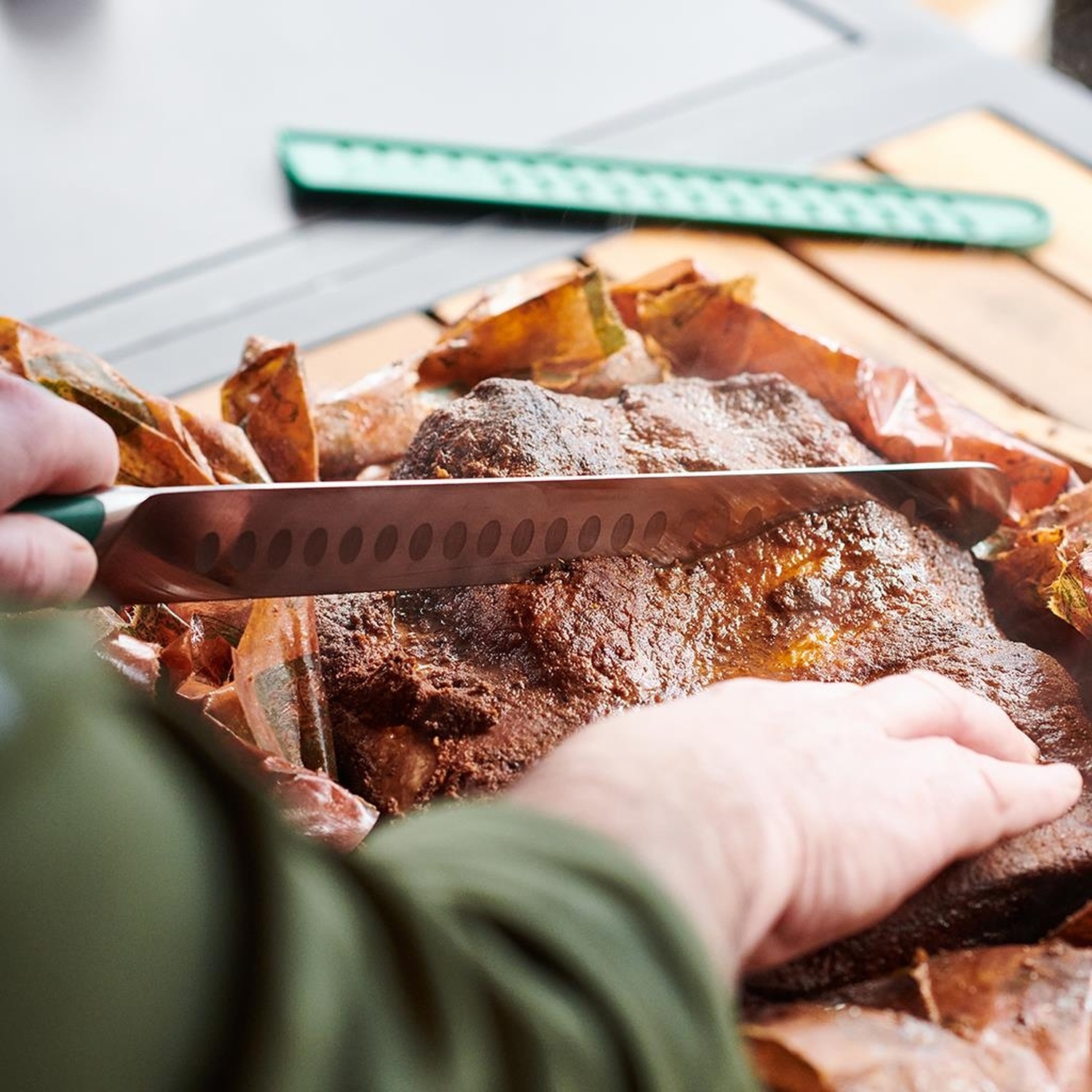 Big Green Egg Brisket Messer